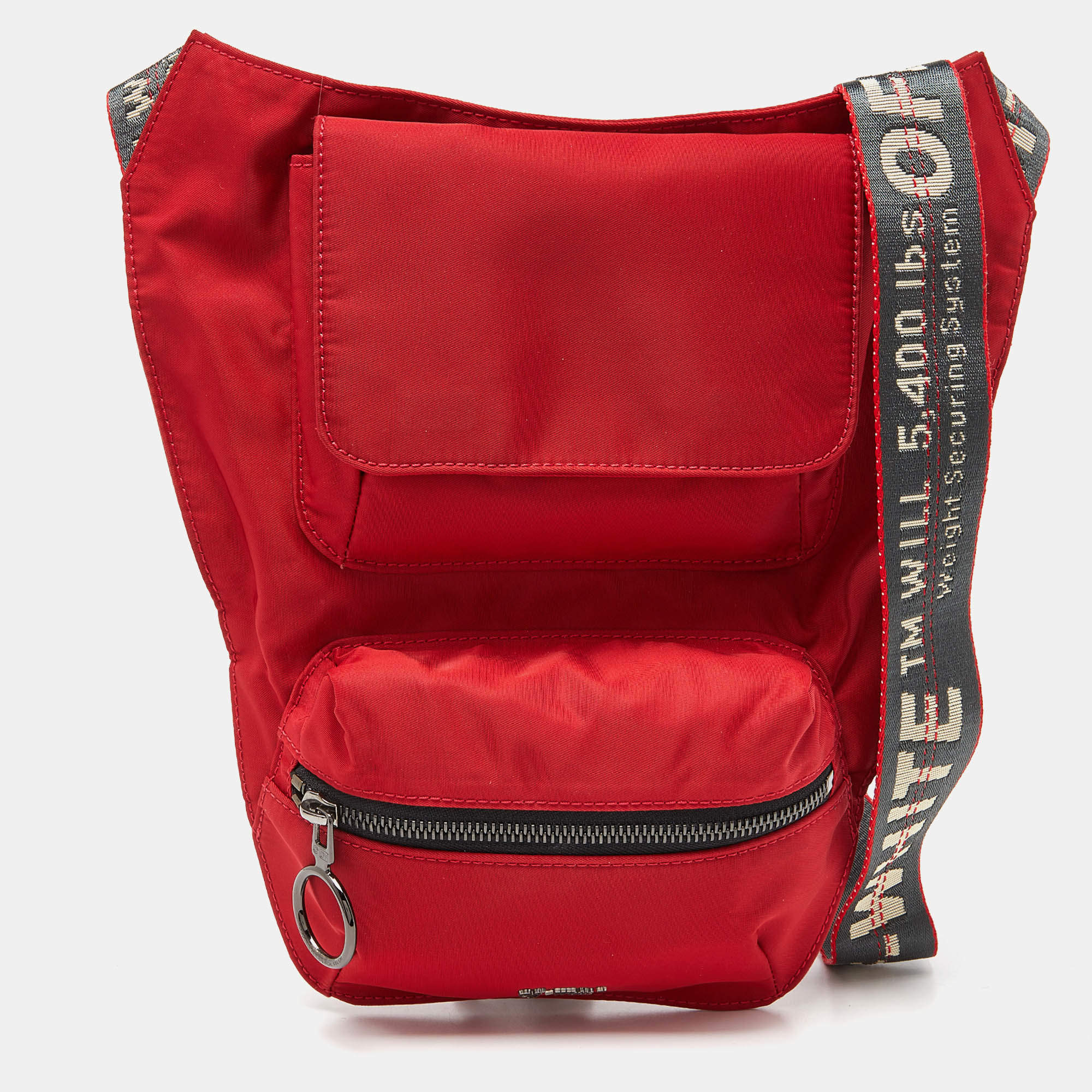 Off-White Red Nylon Messenger Bag Off-White