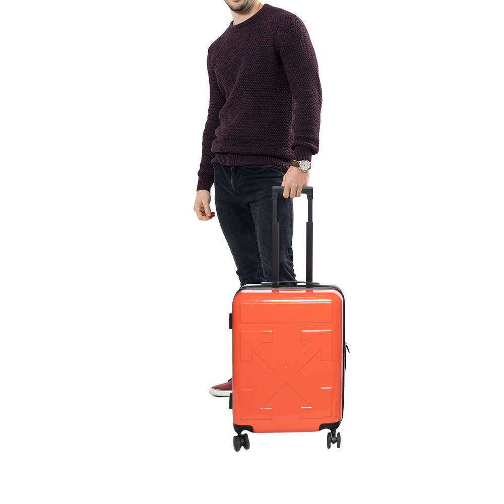 Off white trolley online luggage