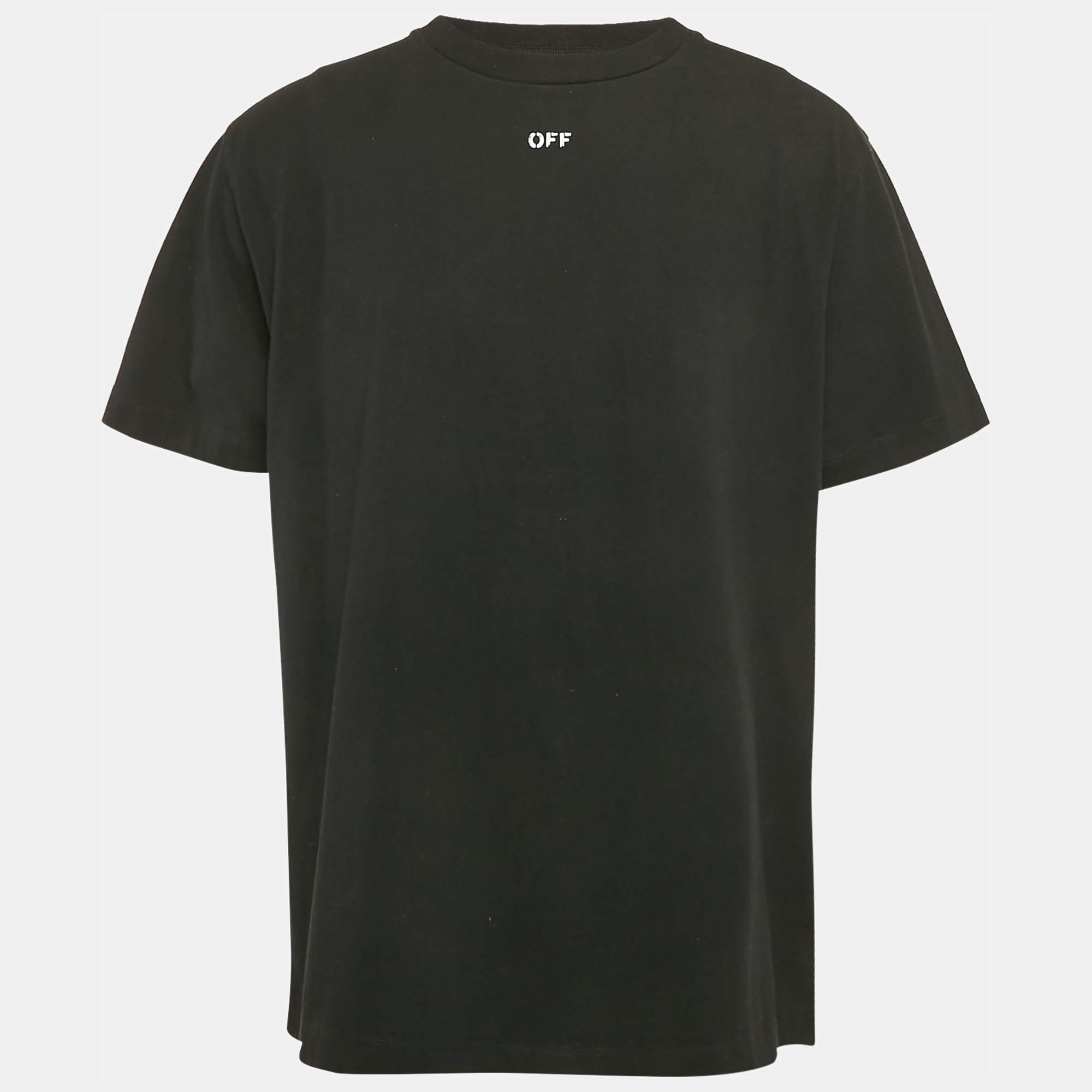 Off-White Black Arrow Print Jersey Crewneck T-Shirt S