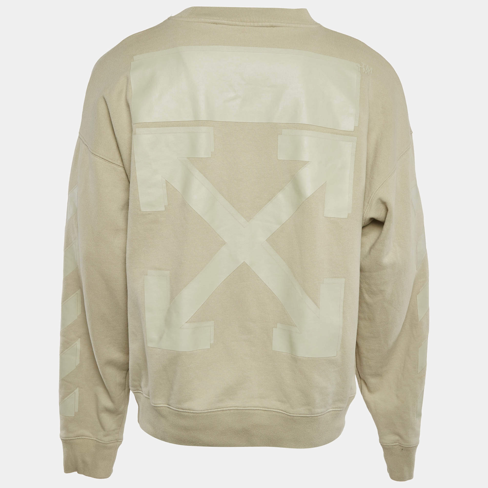 Off-White Black Wizard and Cat Print Cotton Hoodie M Off-White