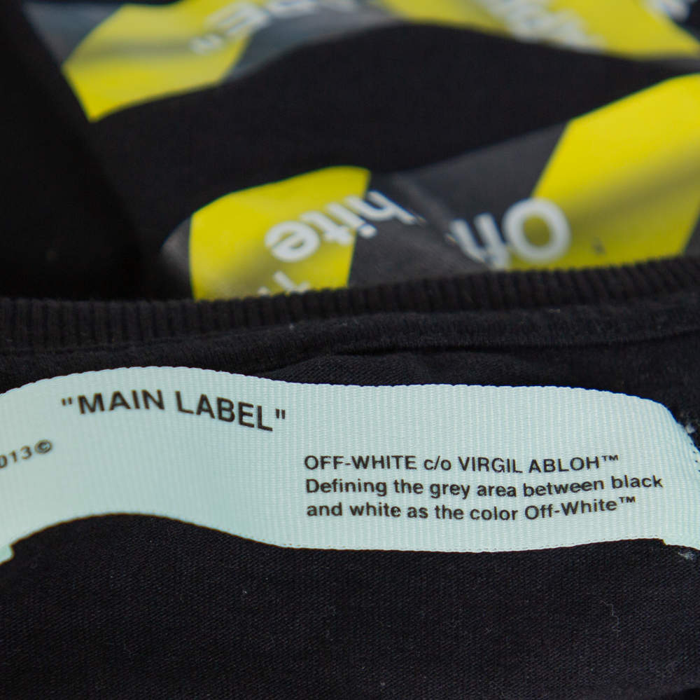 caution tape off white