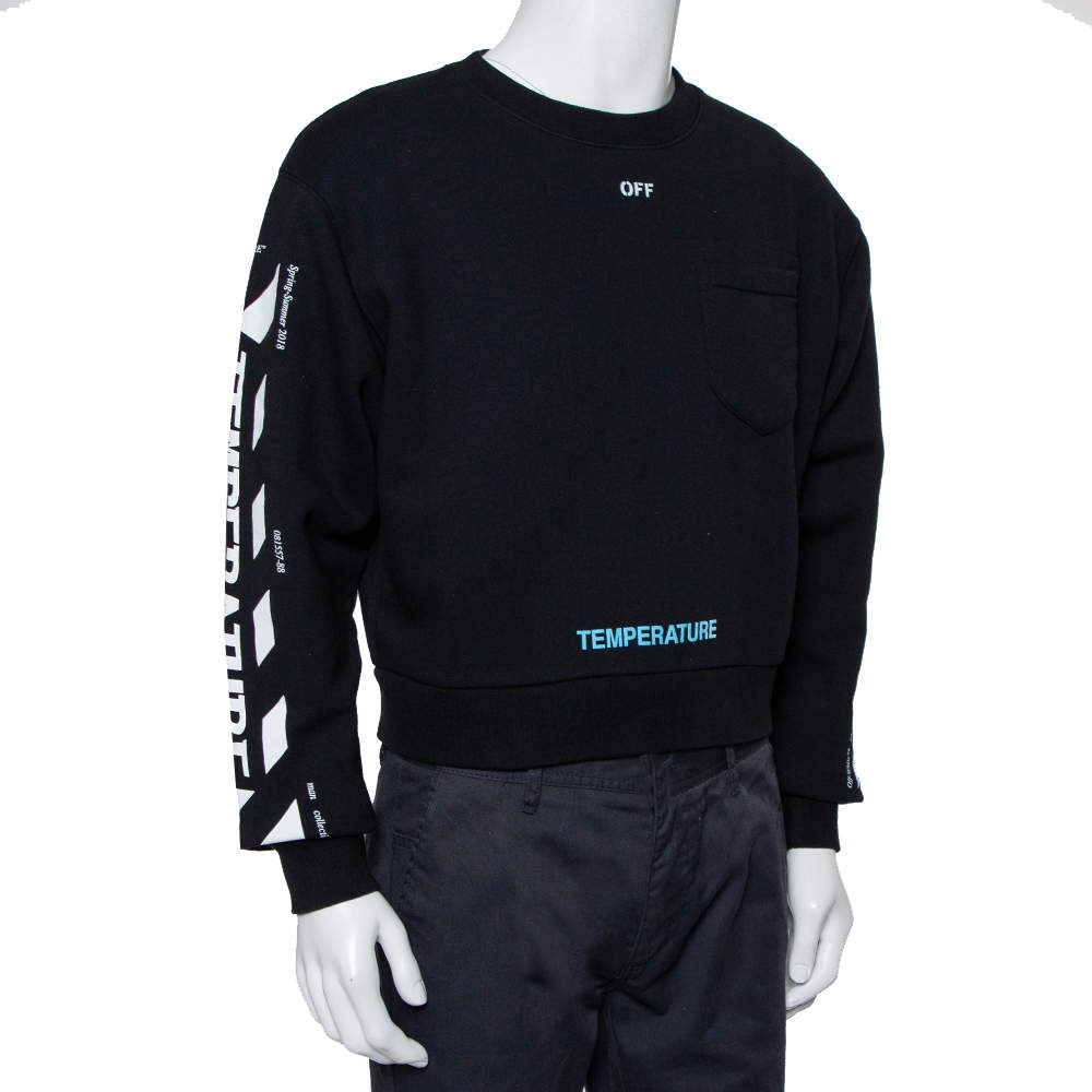 Off white deals temperature sweatshirt