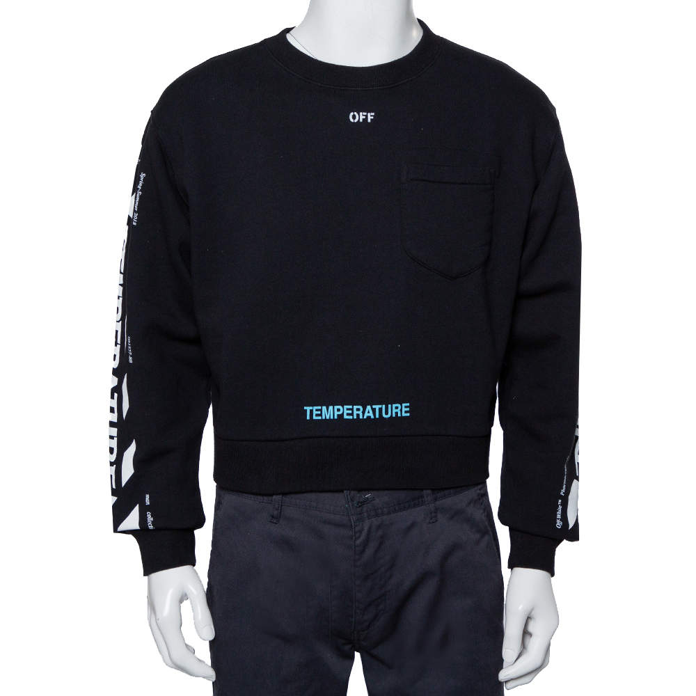【送料&関税込】Off-White Cotton Crew-neck Sweatshirt Off-White Cotton Crew-neck Sweatshirt | italist