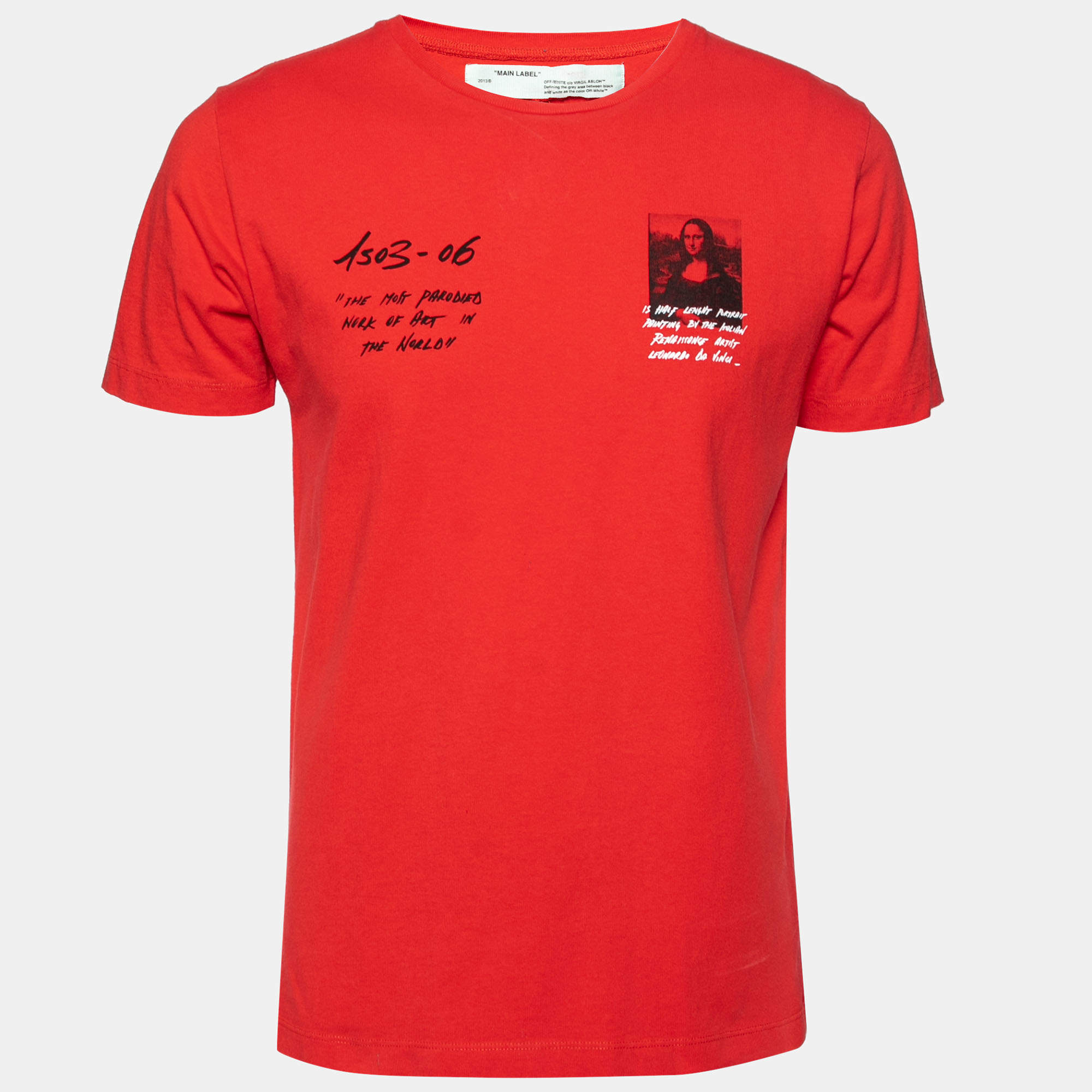 off white red mona lisa shirt
