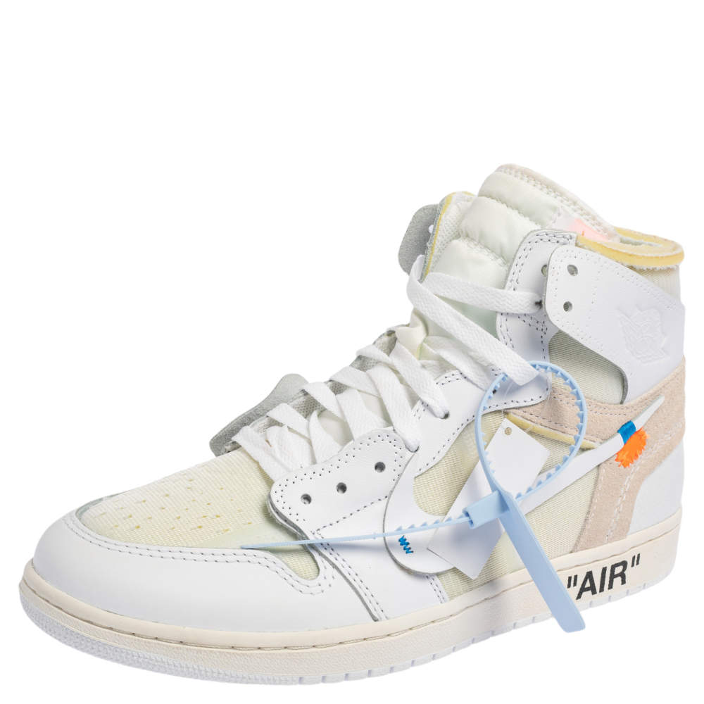 Nike x Off-White Jordan 1 Retro High Top Sneakers Size 43 Off-White x ...