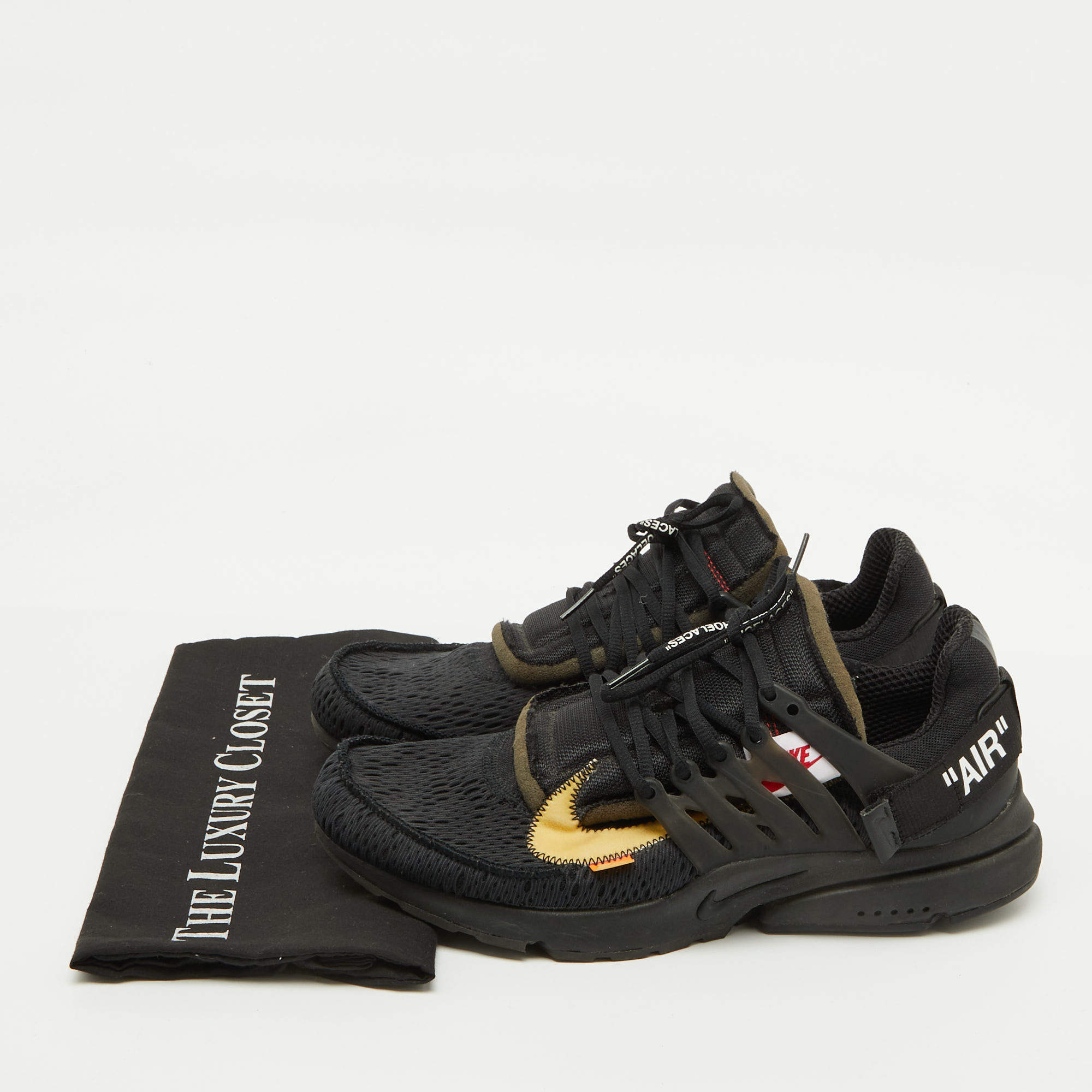 Nike x Off White White Fabric Air Presto Low Trainers
