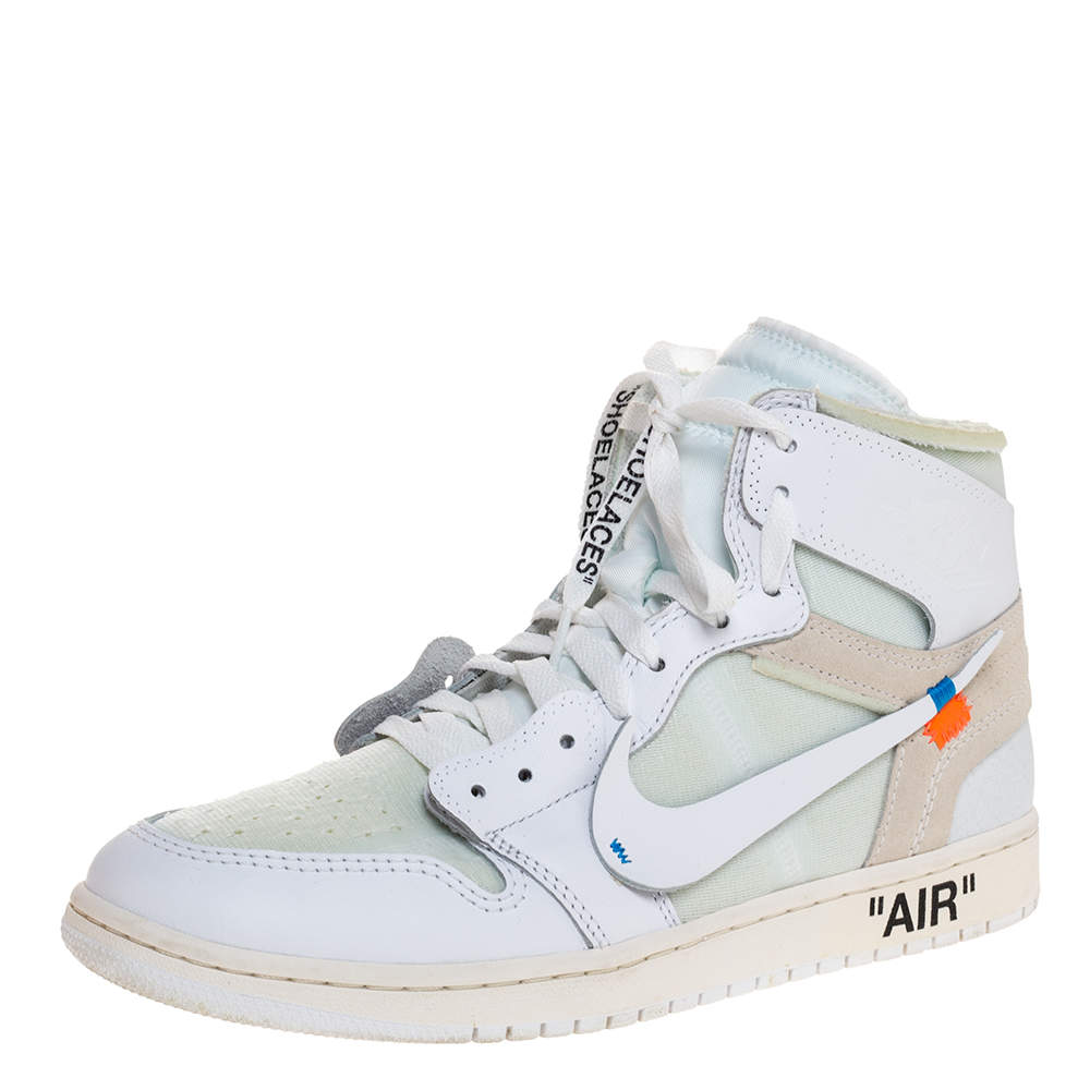 Nike x Off-White Jordan 1 Retro High Top Sneakers Size 44 Off-White x ...