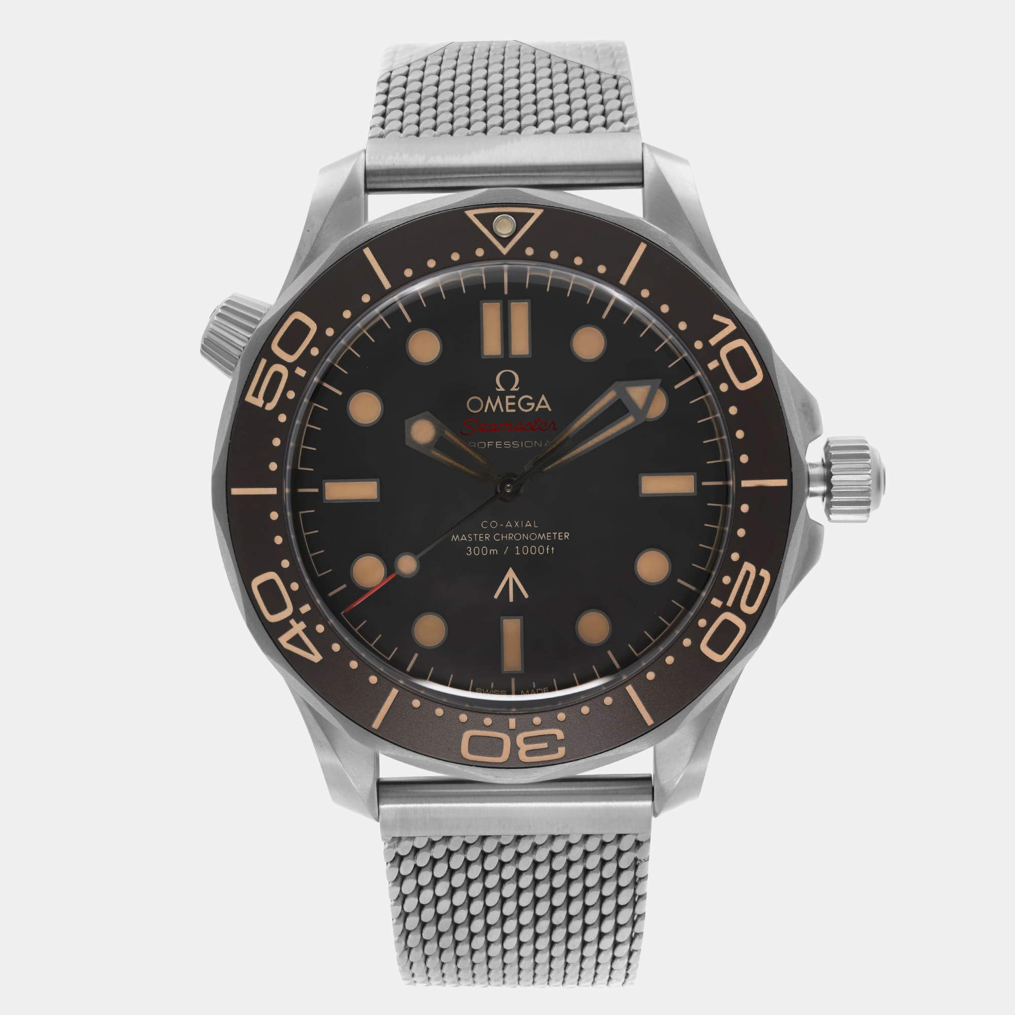 Omega Brown Titanium Seamaster Automatic Men's Wristwatch 42 mm
