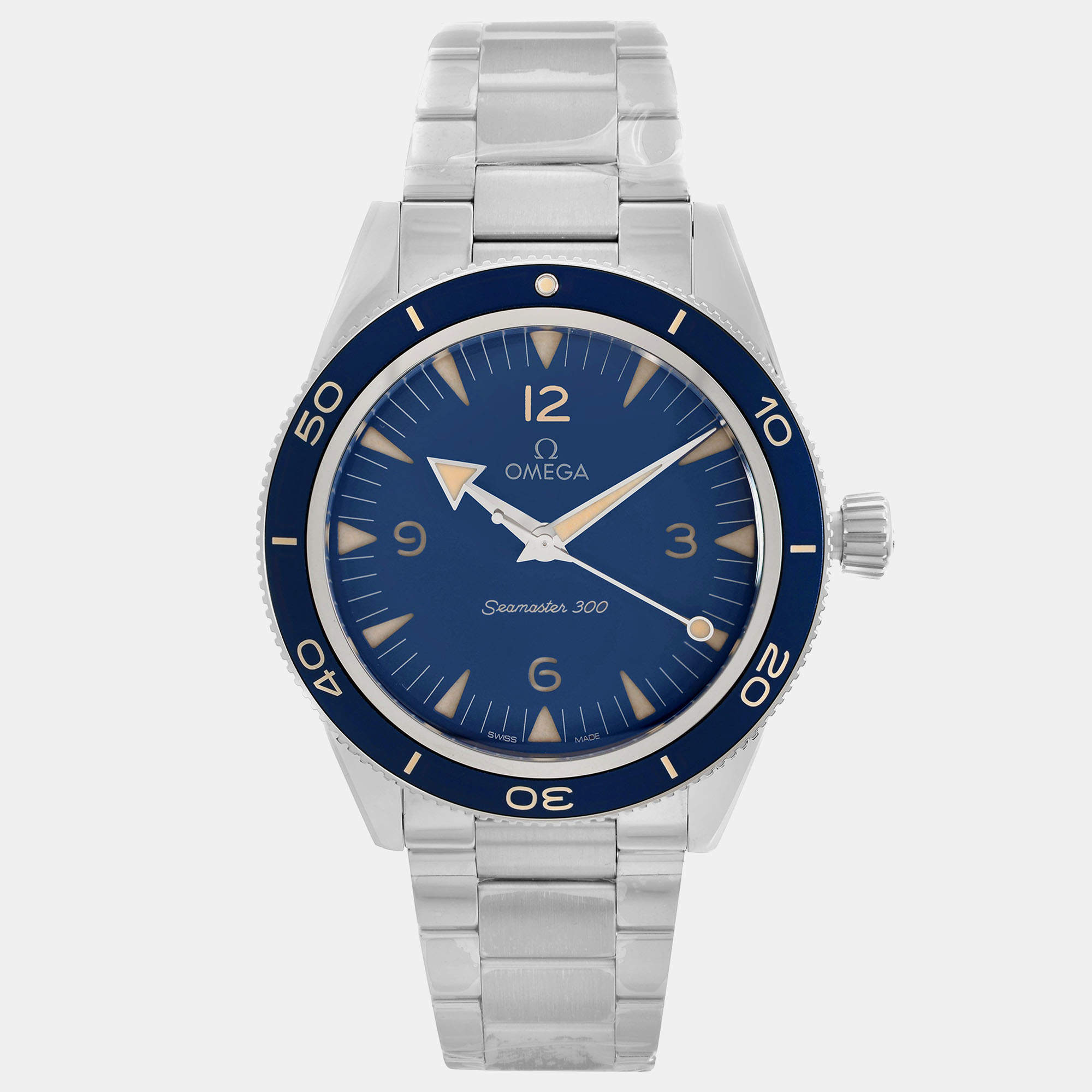 Omega Blue Seamaster Master Chronometer 234.30.41.21.03.001 Automatic Men's Wristwatch 41 mm