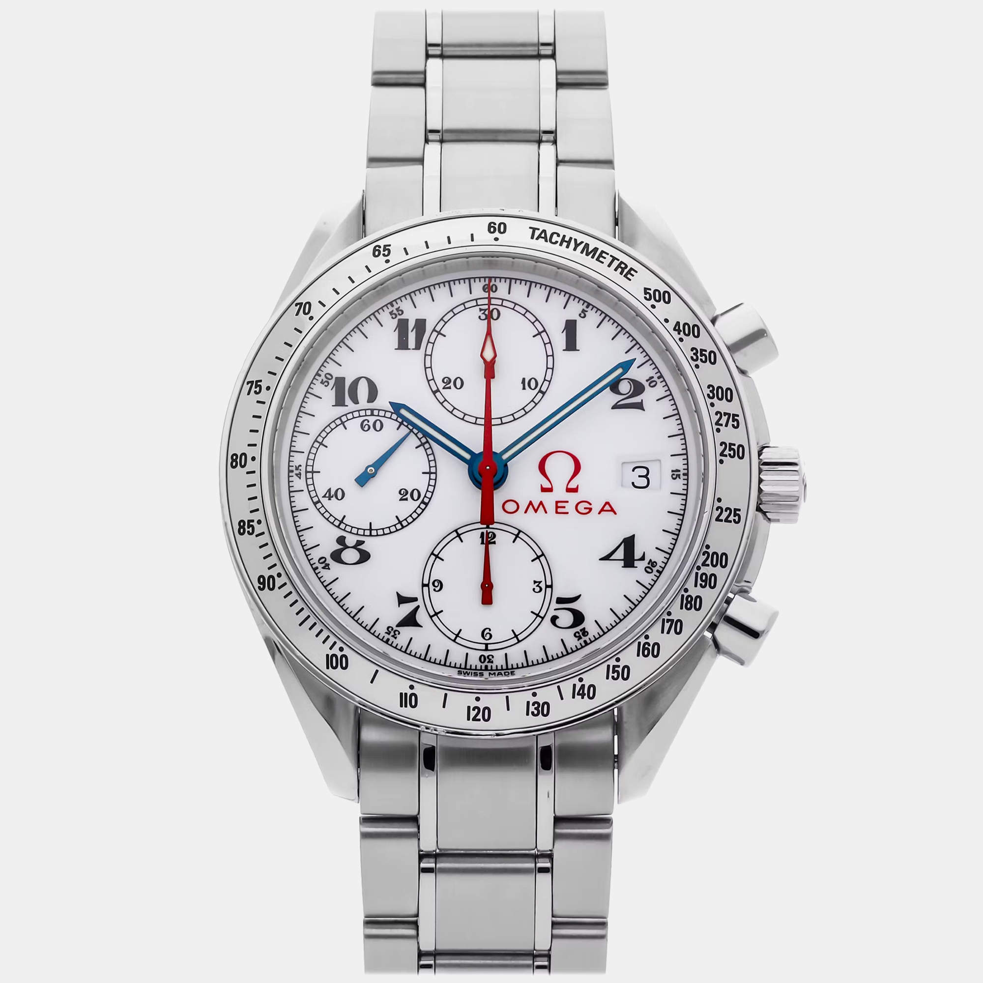 Omega Speedmaster Date Chronograph Olympic Collection 3513.20.00 Automatic Men's Wristwatch 39MM