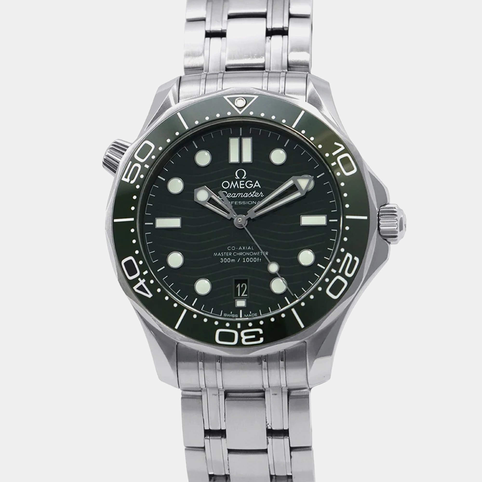 Omega Seamaster 210.30.42.20.10.001 Automatic Green Stainless Steel Men's Wristwatch 42 mm