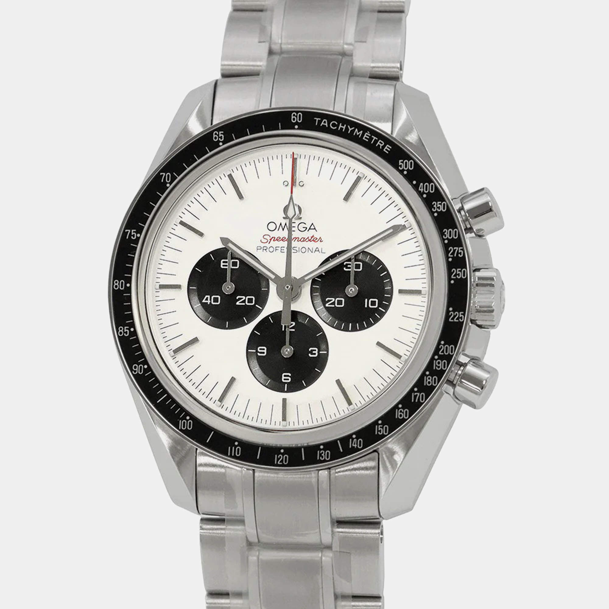 Pre Owned Omega Speedmaster 522.30.42.30.04.001 Manual Winding Silver Stainless Steel Men's Wristwatch 42 mm