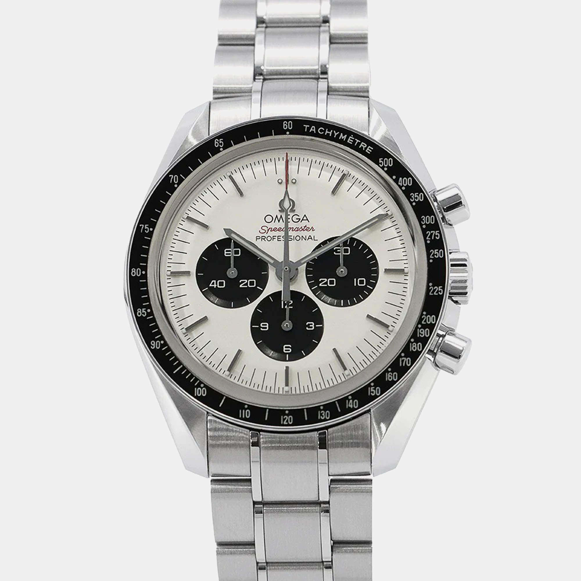 Pre Owned Omega Speedmaster 522.30.42.30.04.001 Manual Winding Silver Stainless Steel Men's Wristwatch 42 mm