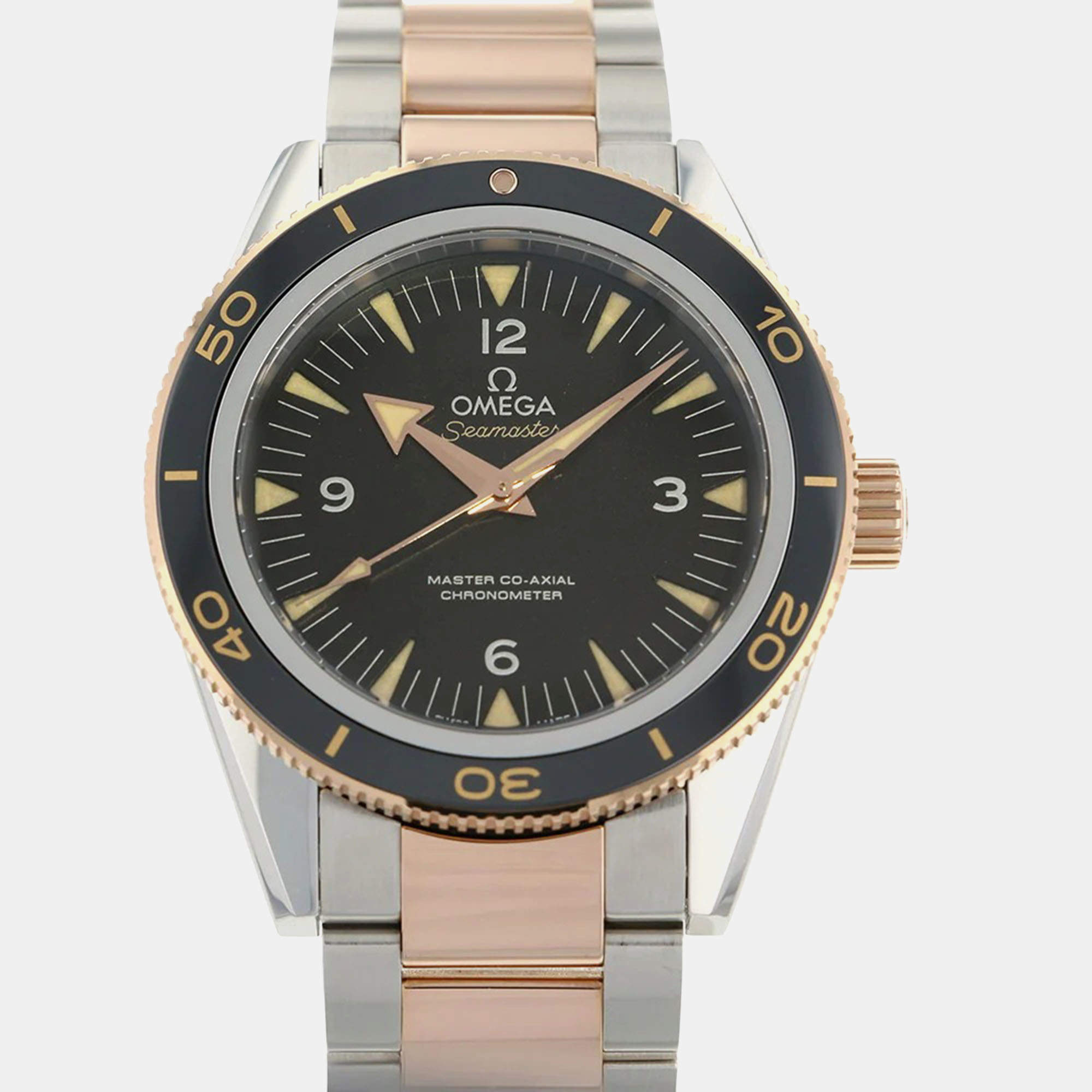 Pre Owned Omega Seamaster 233.20.41.21.01.001 Automatic Black Stainless Steel Men's Wristwatch 41 mm