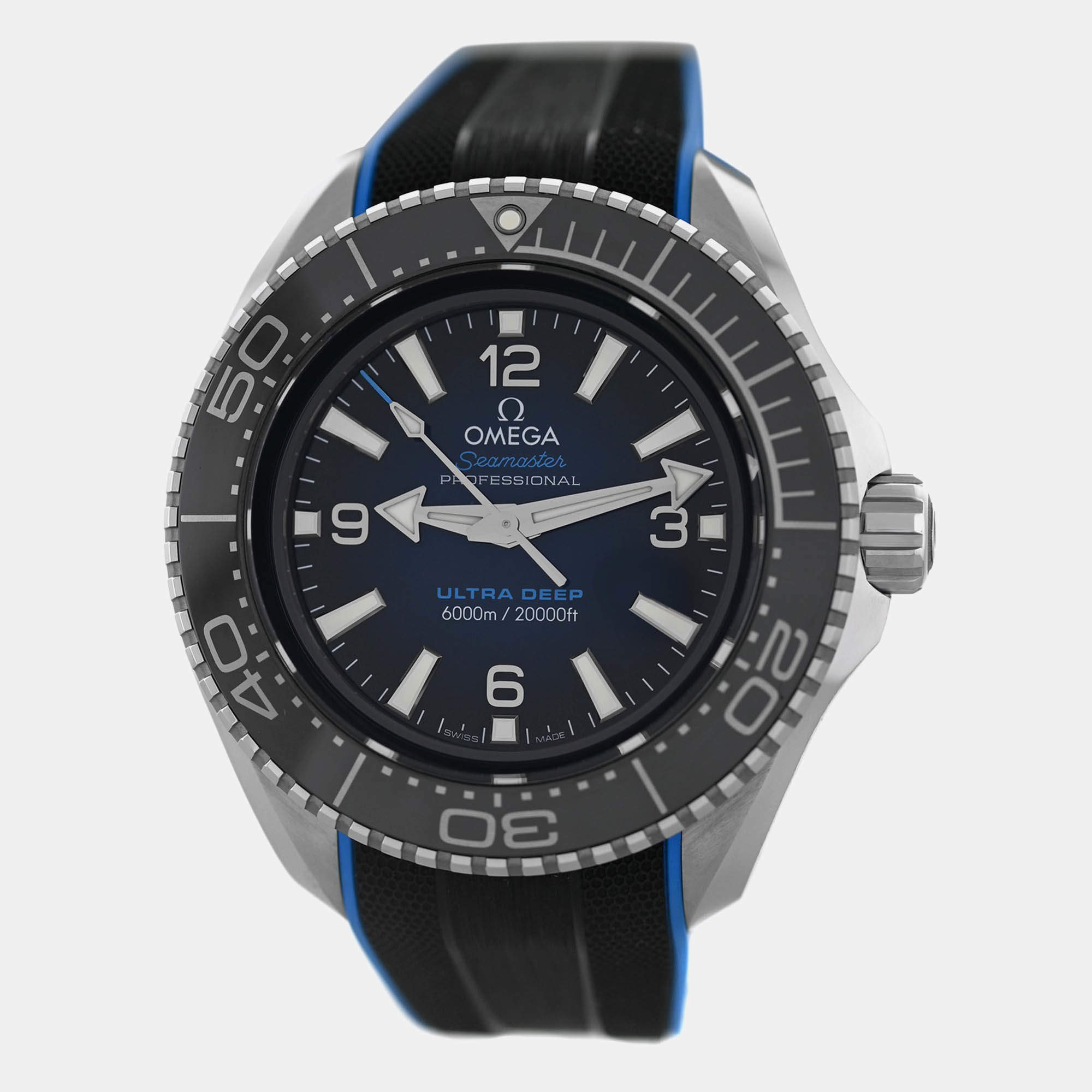 Pre Owned Omega Seamaster 215.32.46.21.03.001 Automatic Black Stainless Steel Men’s Wristwatch 46 mm