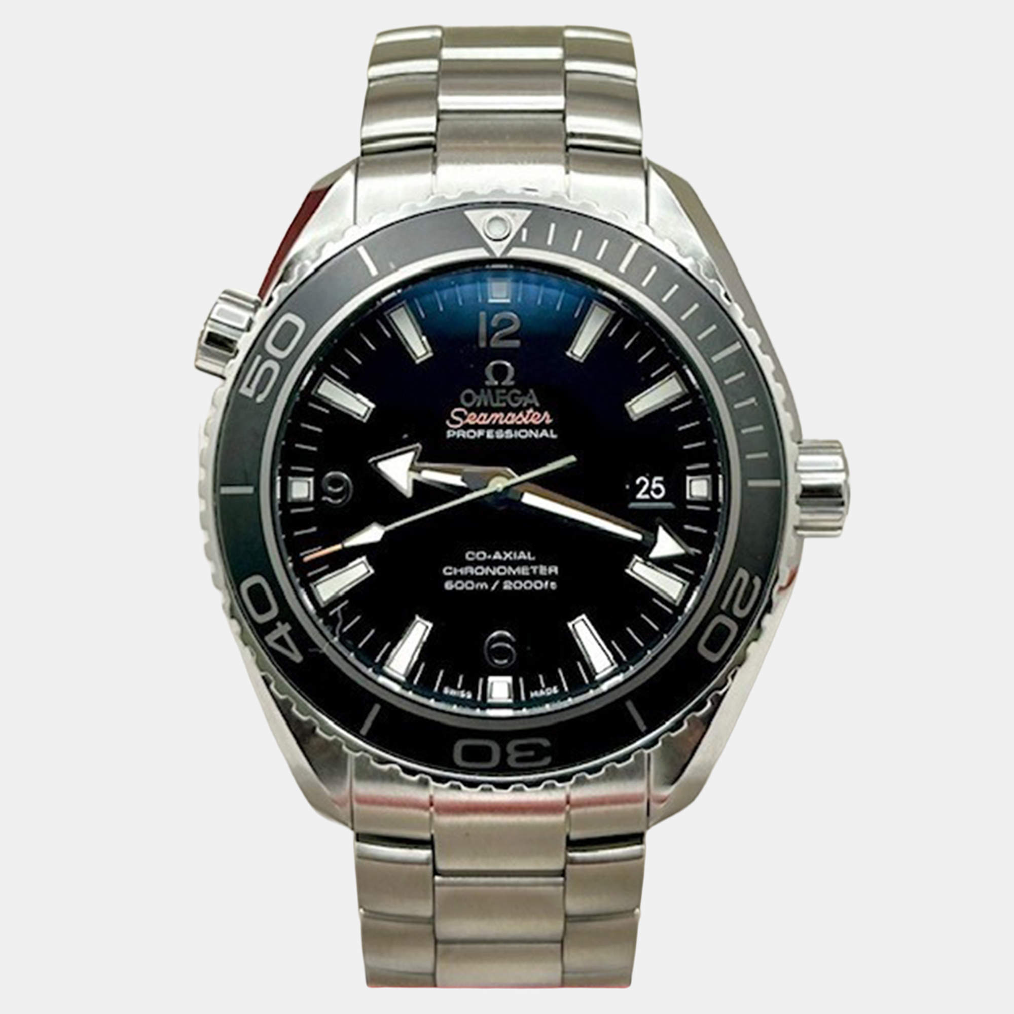 Pre Owned Omega Seamaster Planet Ocean 232.30.46.21.01.001 Automatic Stainless Steel Men's Wristwatch 45.5 mm