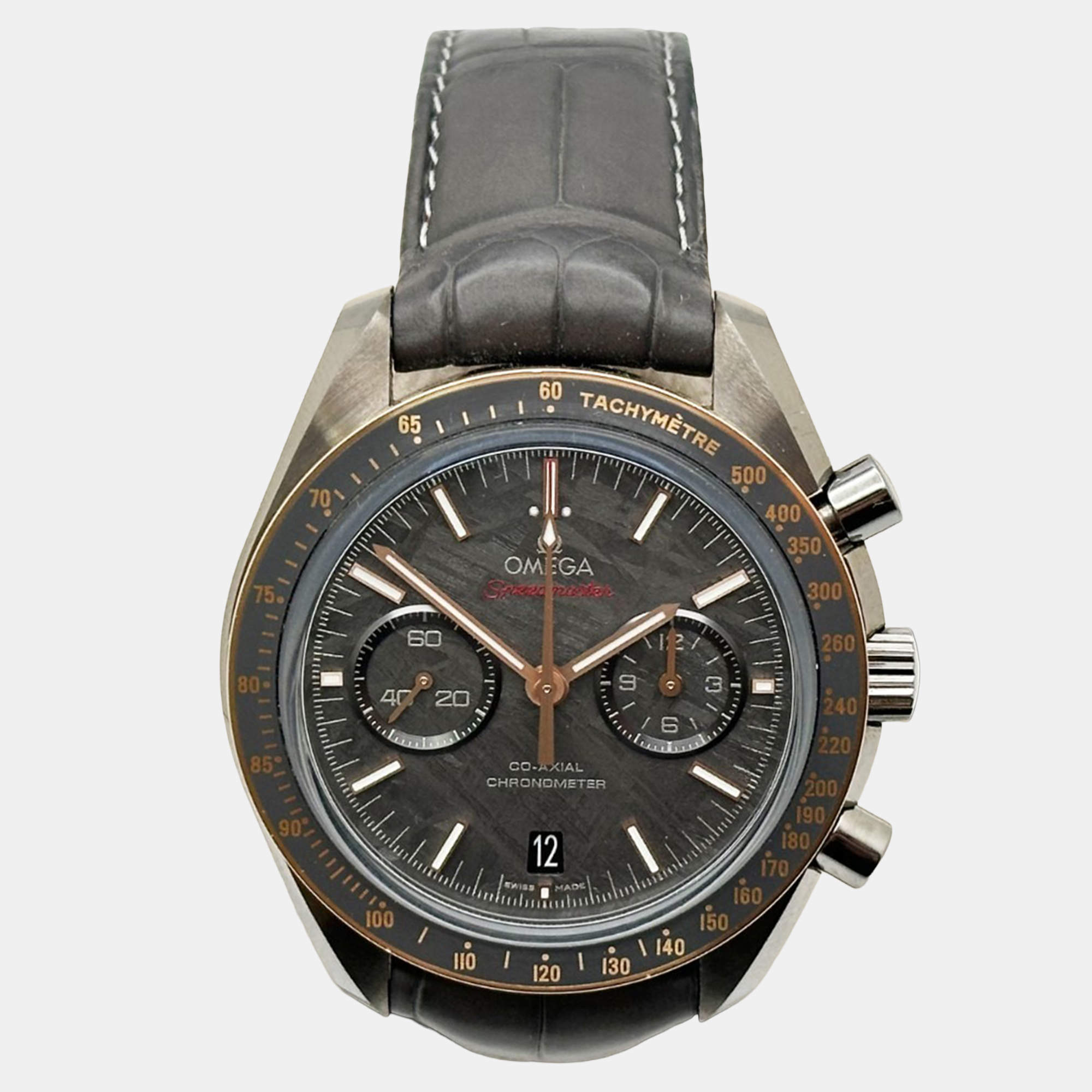 Pre Owned Omega Speedmaster Dark Side of the Moon Meteorite 311.63.44.51.99.001 Automatic Meteorite Ceramic Men's Wristwatch 44.25mm