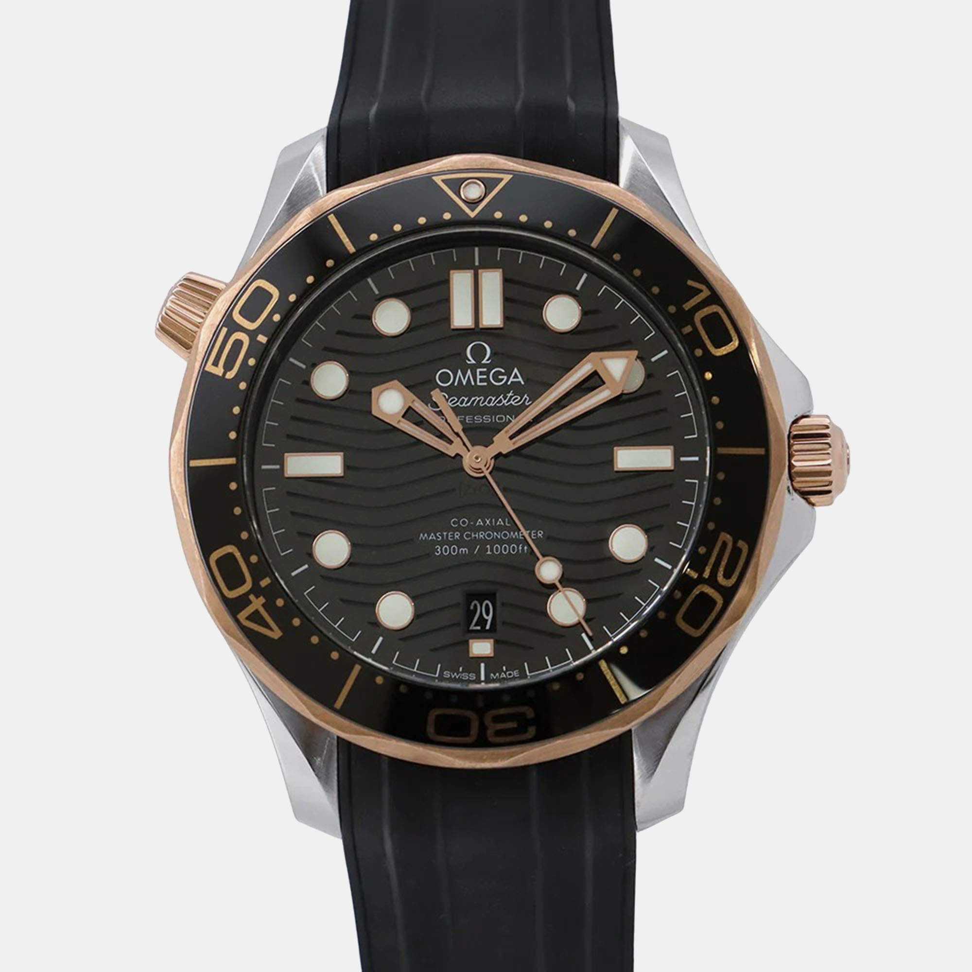 Pre Owned Omega Seamaster 210.22.42.20.01.002 Automatic Black Stainless Steel Men's Wristwatch 42 mm