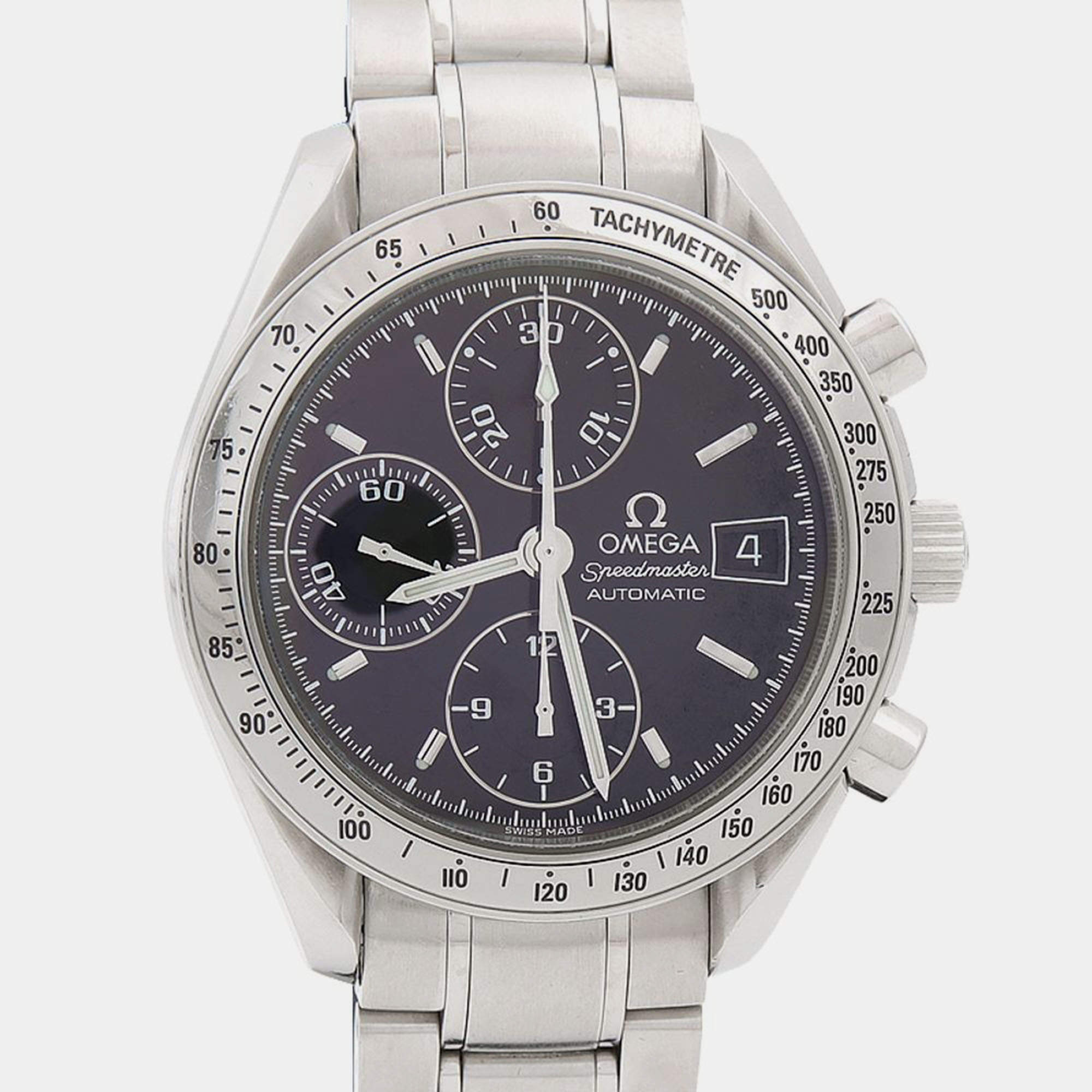 Pre Owned Omega Speedmaster 3513.50 Automatic Stainless Steel Men's Wristwatch 39 mm