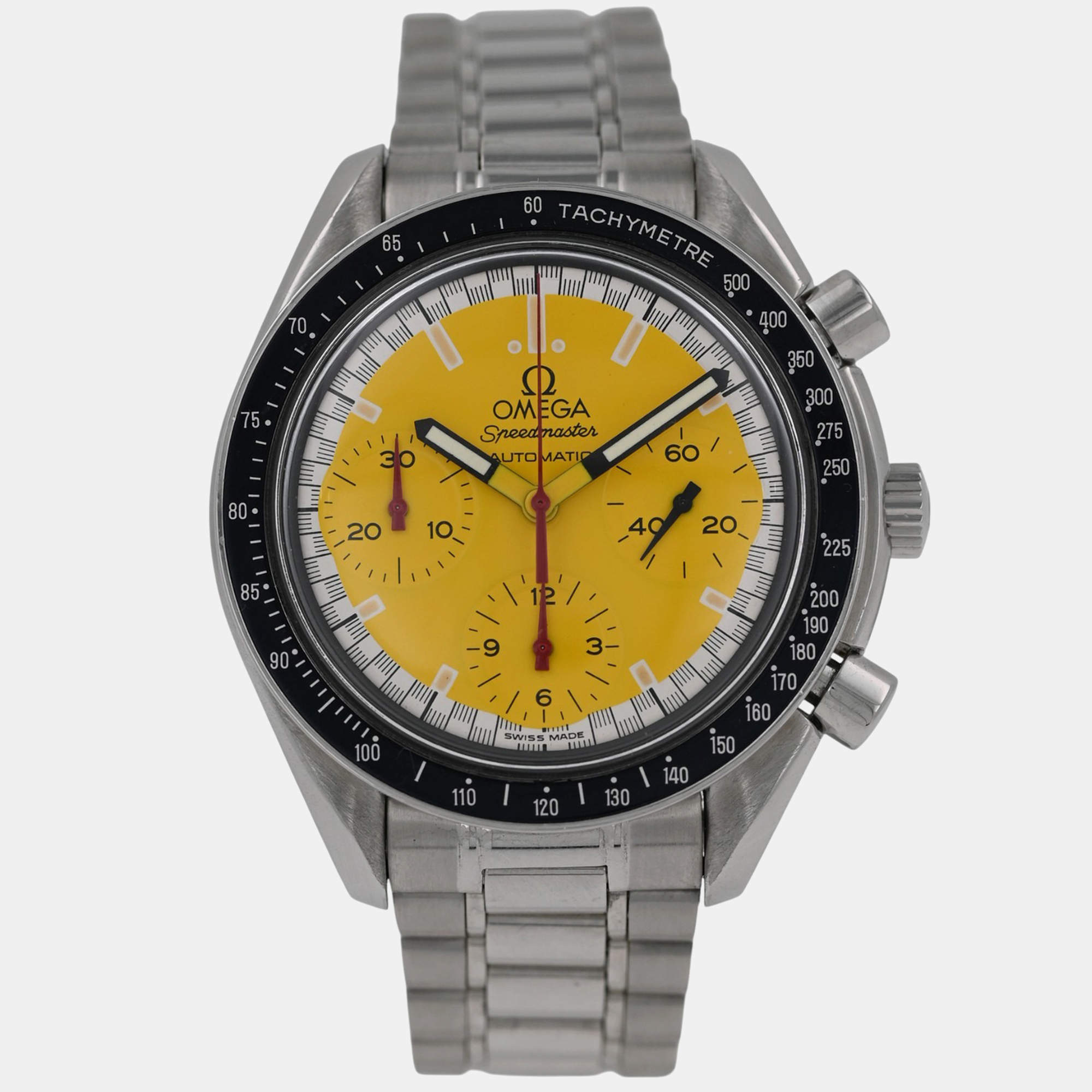 Pre Owned Omega Speedmaster Reduced 3510.12 Automatic Stainless Steel Men's Wristwatch 39 mm