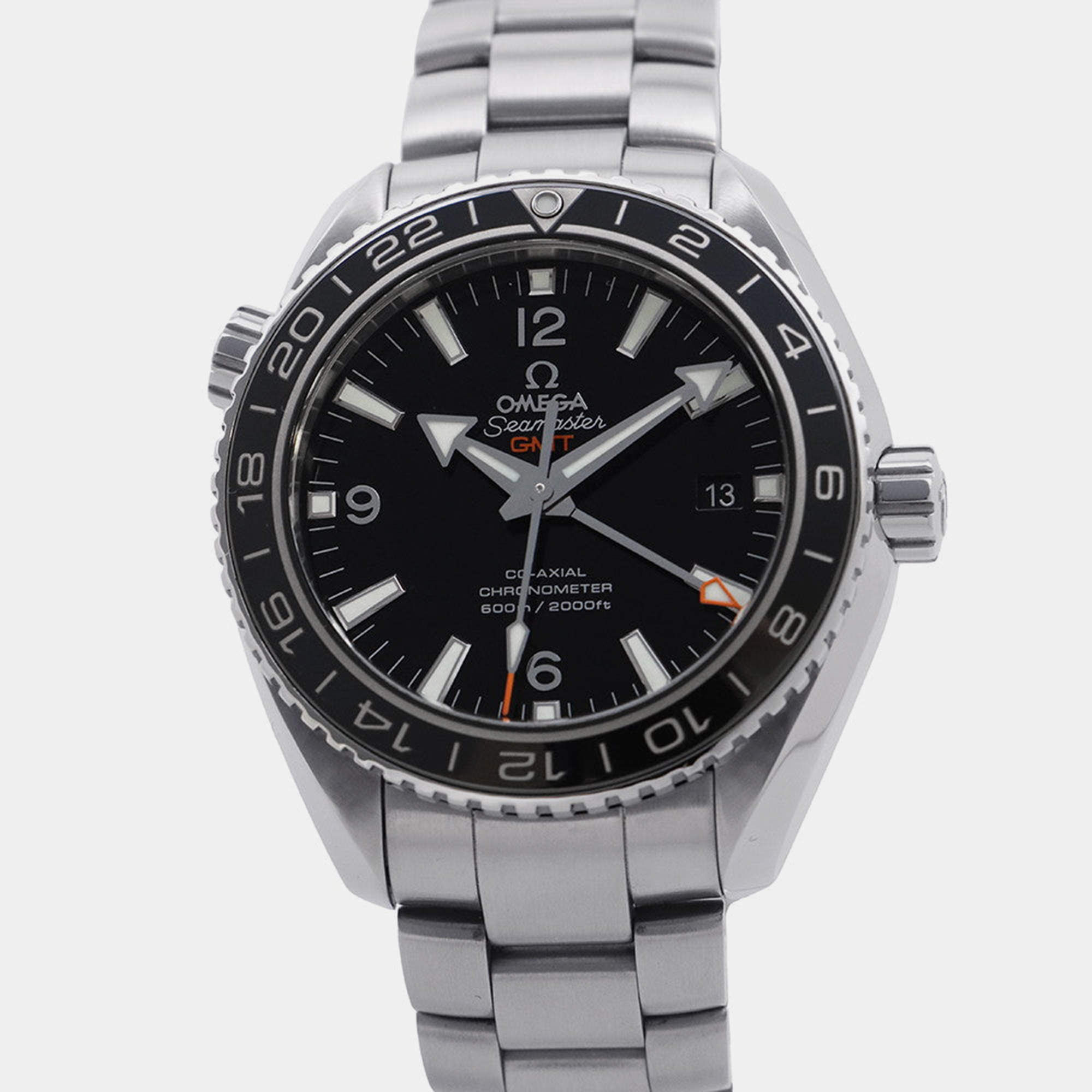 مملوكة مسبقًا ساعة يد رجالية أوميغا سيماستر بلانيت أوشن 232.30.44.22.01.002 أوتوماتيك سوداء ستانلس ستيل 43.5 مم