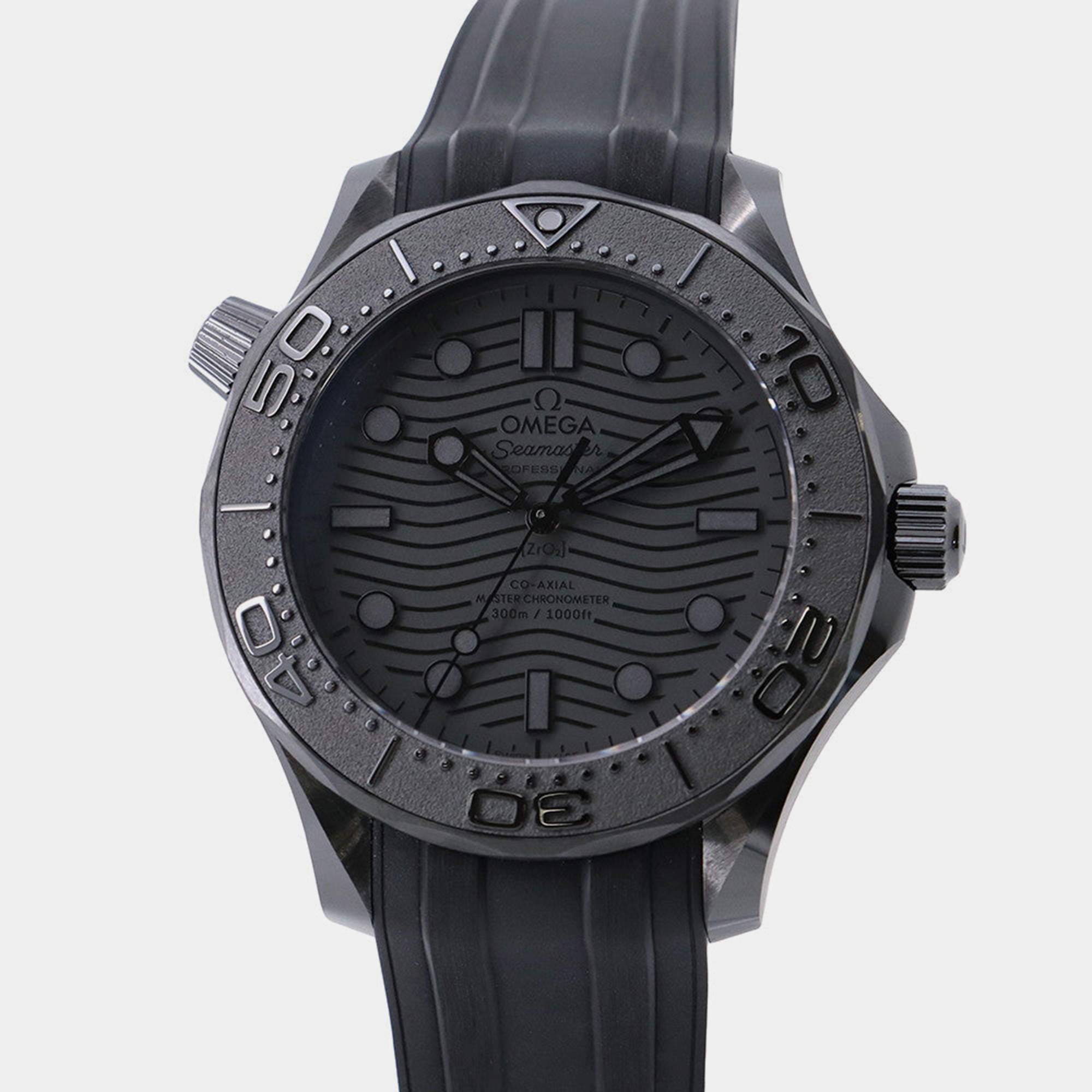 Pre Owned Omega Seamaster 210.92.44.20.01.003 Automatic Black Ceramic Men's Wristwatch 43.5 mm