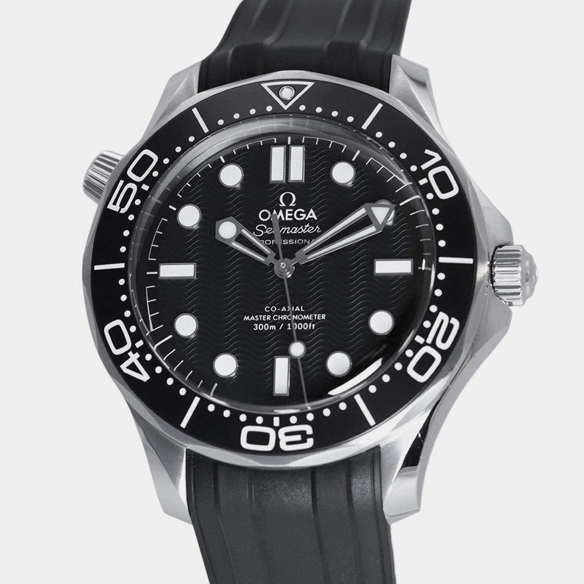 Pre Owned Omega Seamaster 210.32.42.20.01.003 Automatic Black Stainless Steel Men's Wristwatch 42 mm