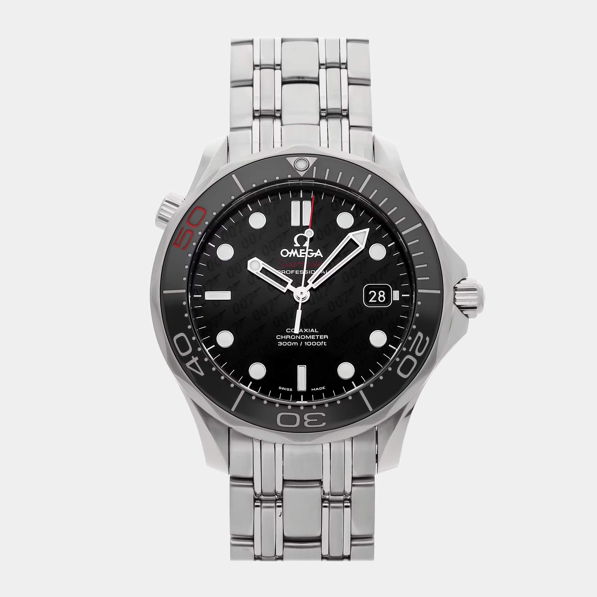 Pre Owned Pre-Owned Omega Seamaster Diver 300M James Bond 50th Anniversary Limited Edition 212.30.41.20.01.005