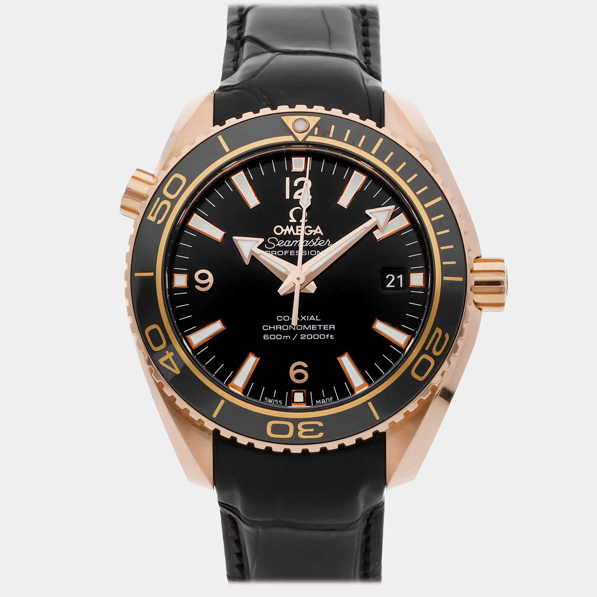 مملوكة مسبقًا ساعة يد رجالية أوميغا سي ماستر بلانيت أوشين 600م 232.63.42.21.01.001 أوتوماتيك 42 مم مستعملة