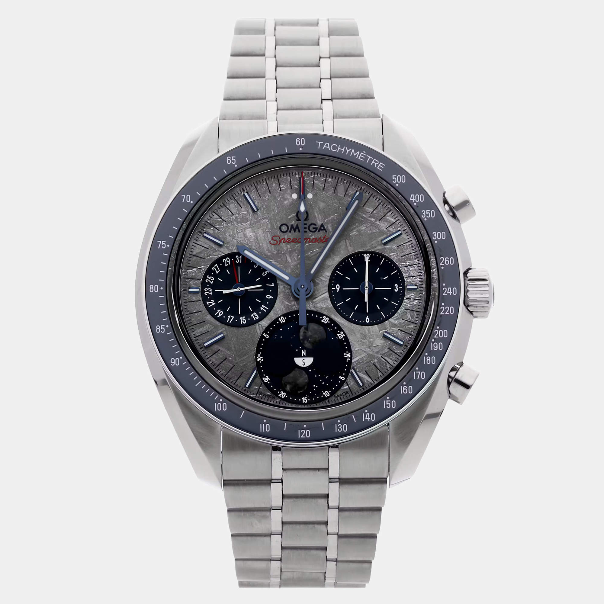 Pre Owned Pre-Owned Omega Speedmaster 304.30.43.52.06.001 Grey Manual Winding Stainless Steel Men's Wristwatch 43 MM