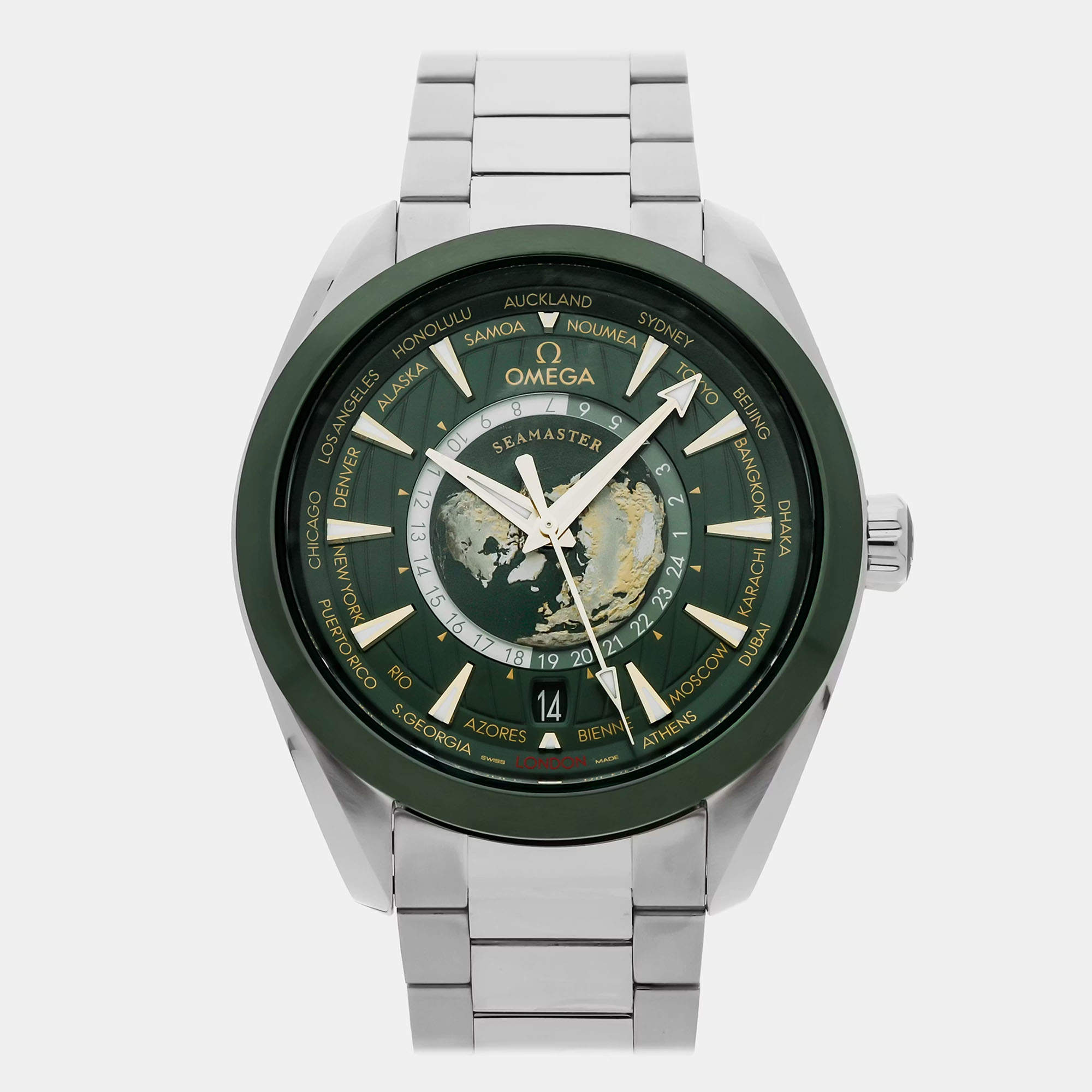 مملوكة مسبقًا ساعة أوميغا سيماستر أكوا تيرا 150 متر 220.30.43.22.10.001 مستعملة