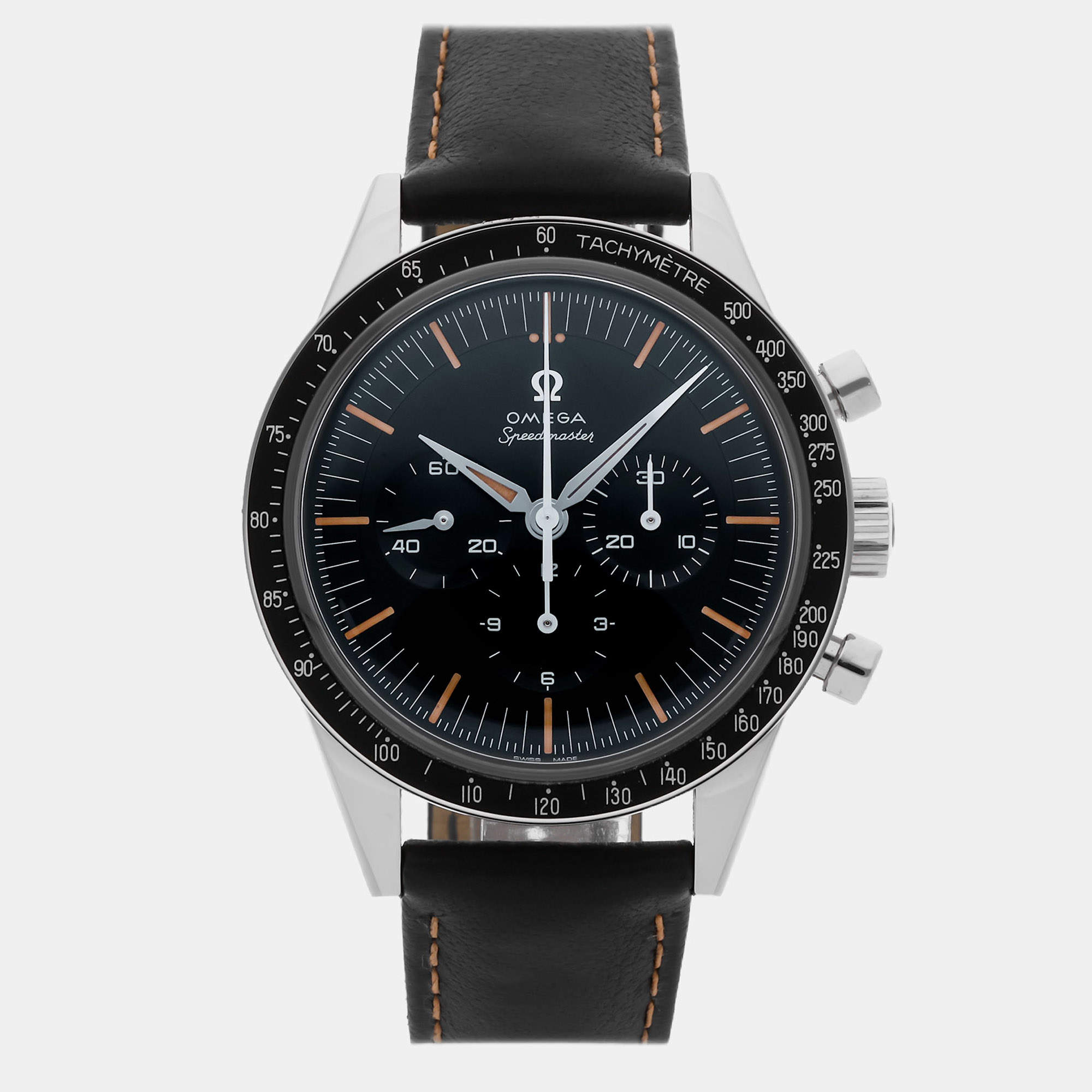 Pre Owned Omega Speedmaster 1st Omega In Space 310.32.40.50.06.001 Black Stainless Steel Manual Winding Men's Wristwatch 39mm
