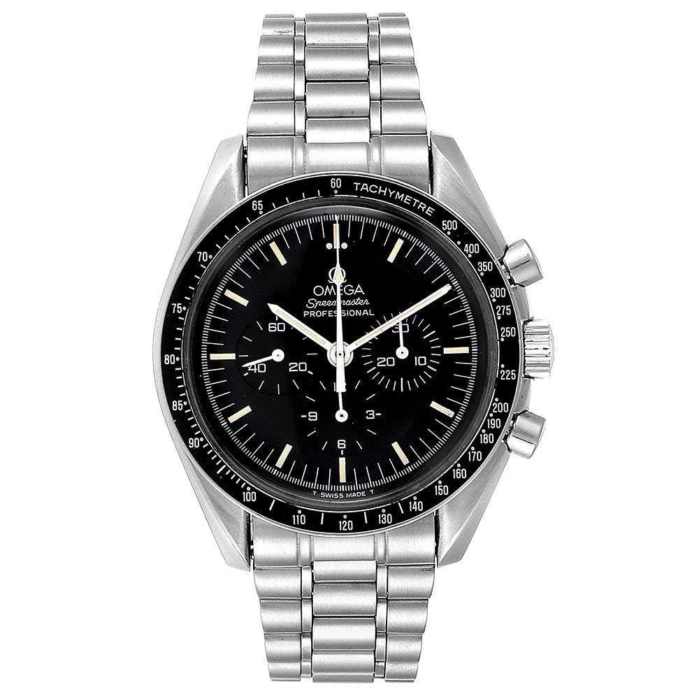 Omega Black Stainless Steel Speedmaster 3590.50.00 Men's ...