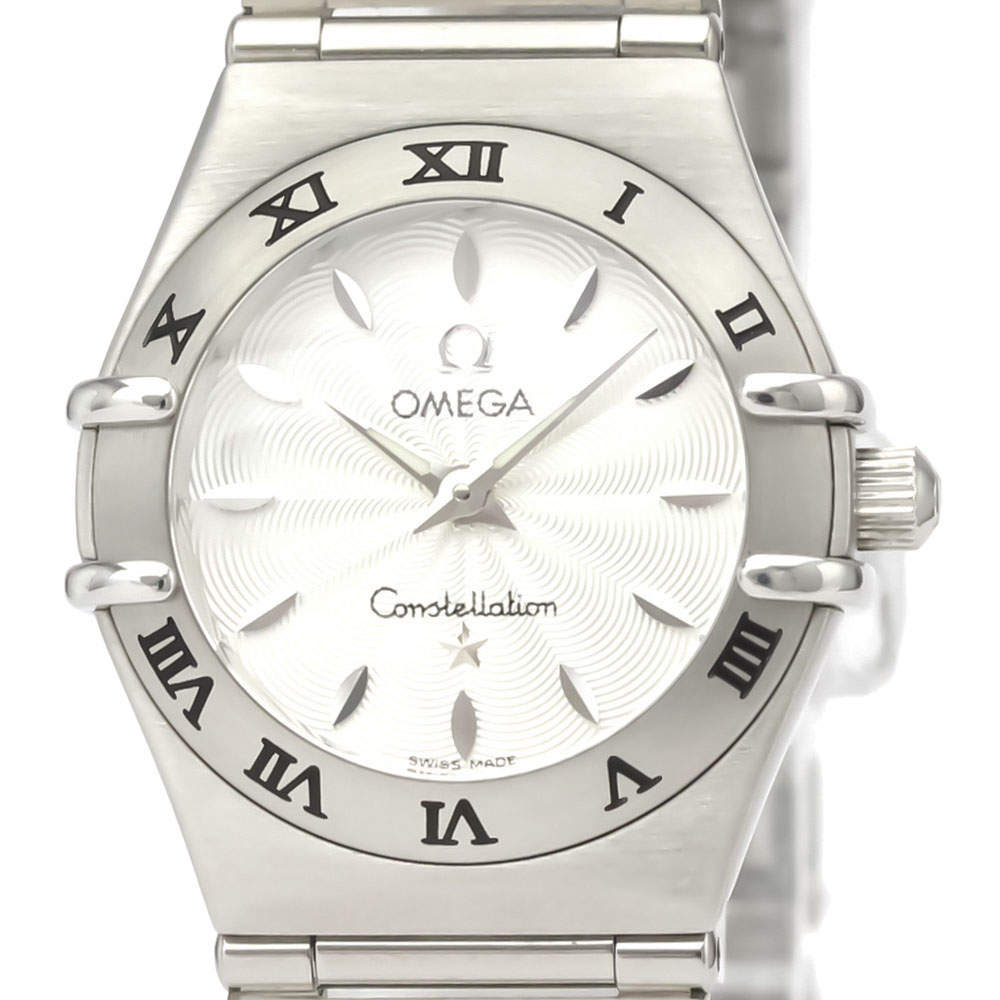 Pre Owned Omega Silver Stainless Steel Constellation Mini 1562.31 Women's Wristwatch 22 MM