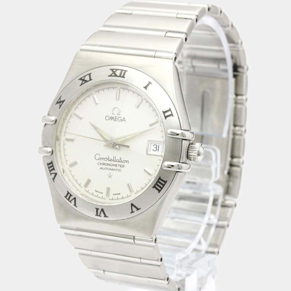 Omega Silver Stainless Steel Constellation Chronometer Automatic 1502.30 Men's Wristwatch 36 MM