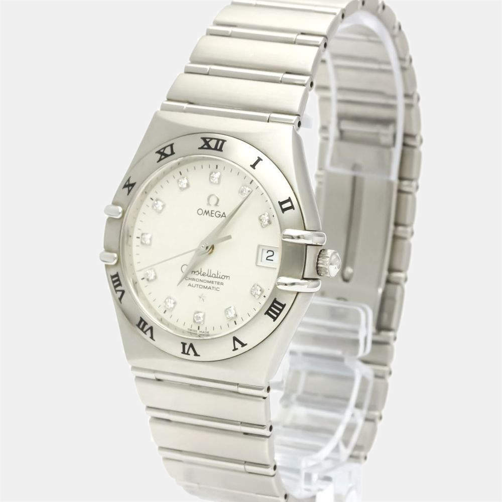 Pre Owned Omega Silver Stainless Steel Constellation 1504.35 Automatic Men's Wristwatch 40 mm
