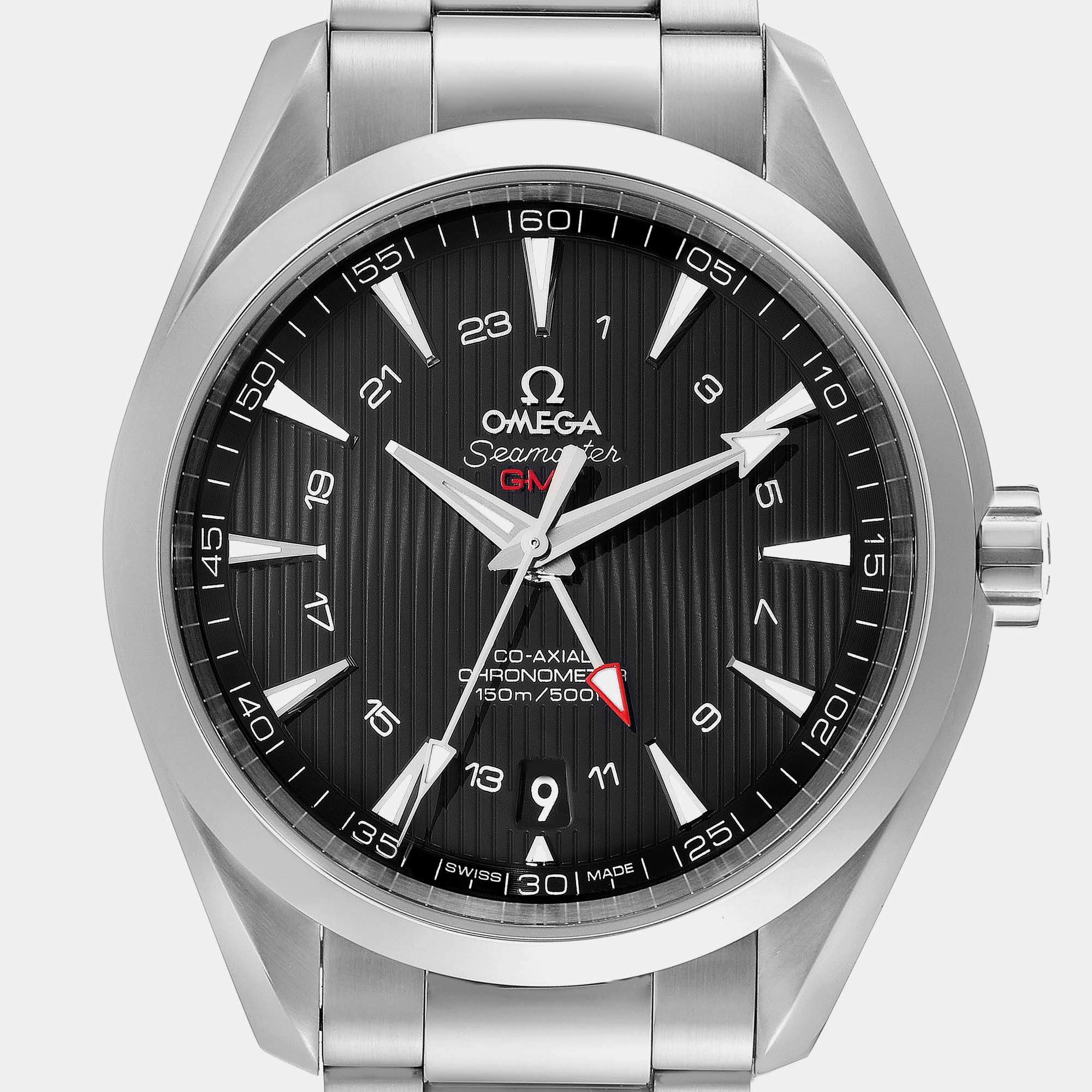 Omega Black Stainless Steel Seamaster Aqua Terra 231.10.43.22.01.001 Automatic Men's Wristwatch 43 mm