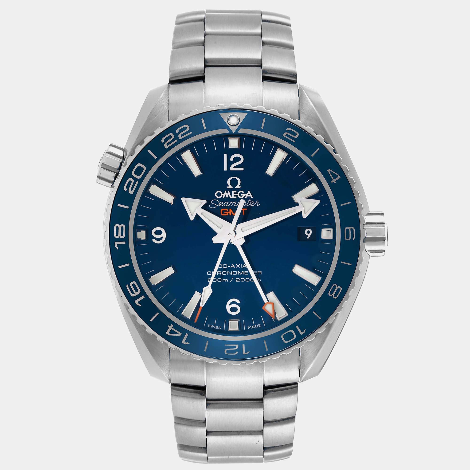 Omega Blue Titanium Seamaster Planet Ocean 232.90.44.22.03.001 Automatic Men's Wristwatch 43.5 mm