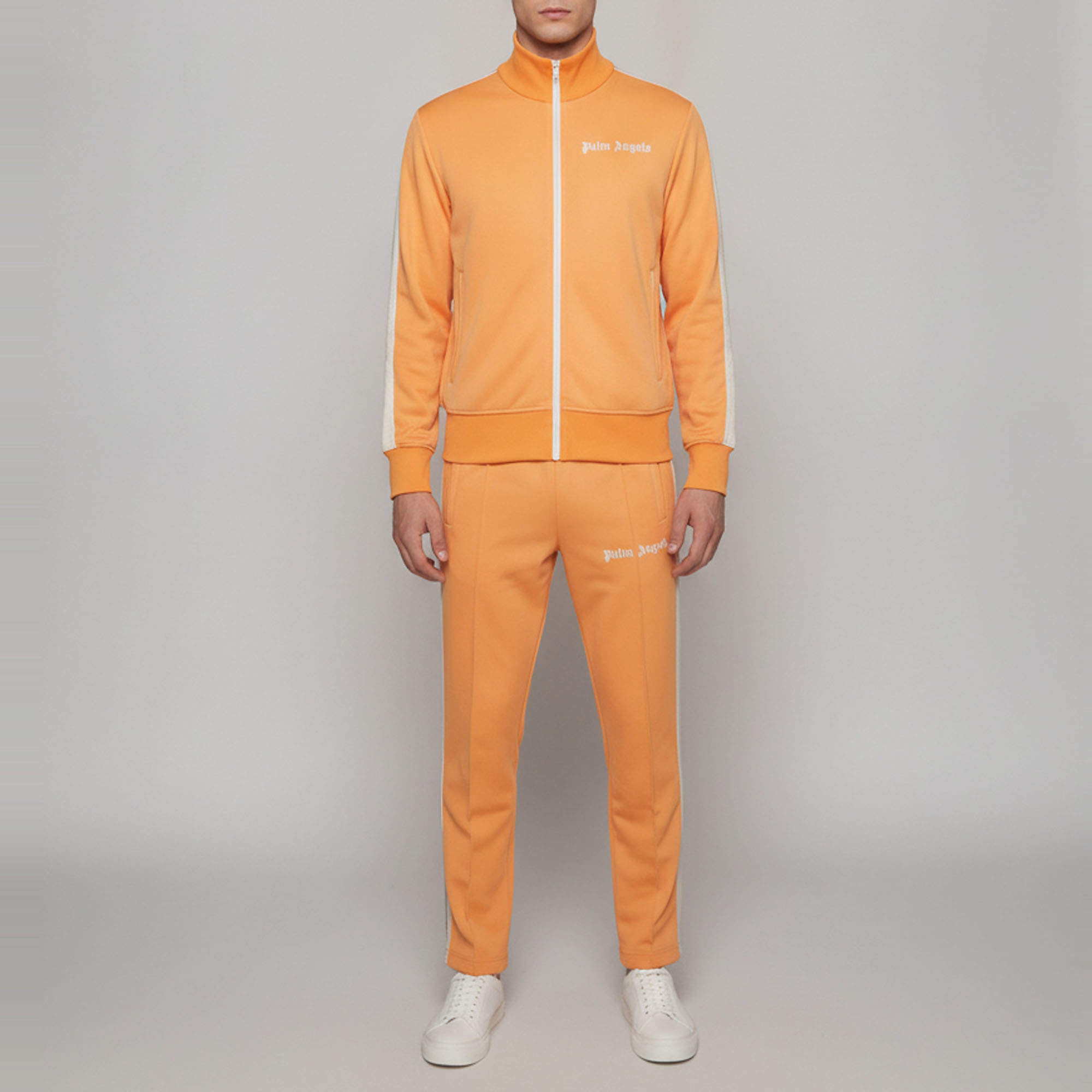 Pre Owned Palm Angels Orange Jersey Classic Tracksuit Set M