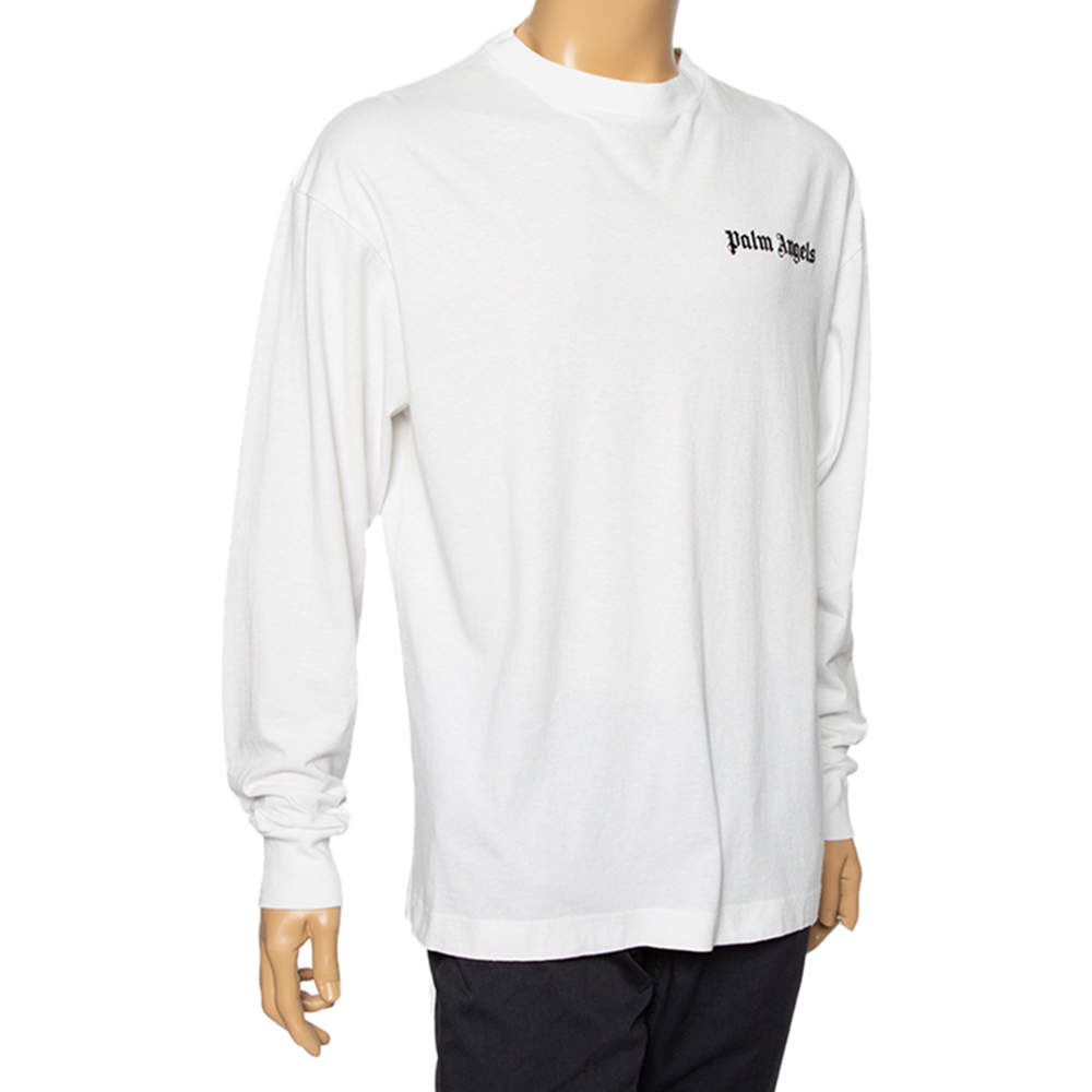 Palm angels white long 2024 sleeve