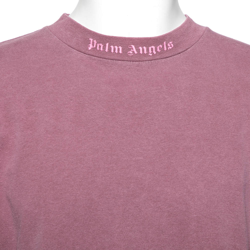 PALM ANGELS, Light purple Men's Oversize-t-shirt