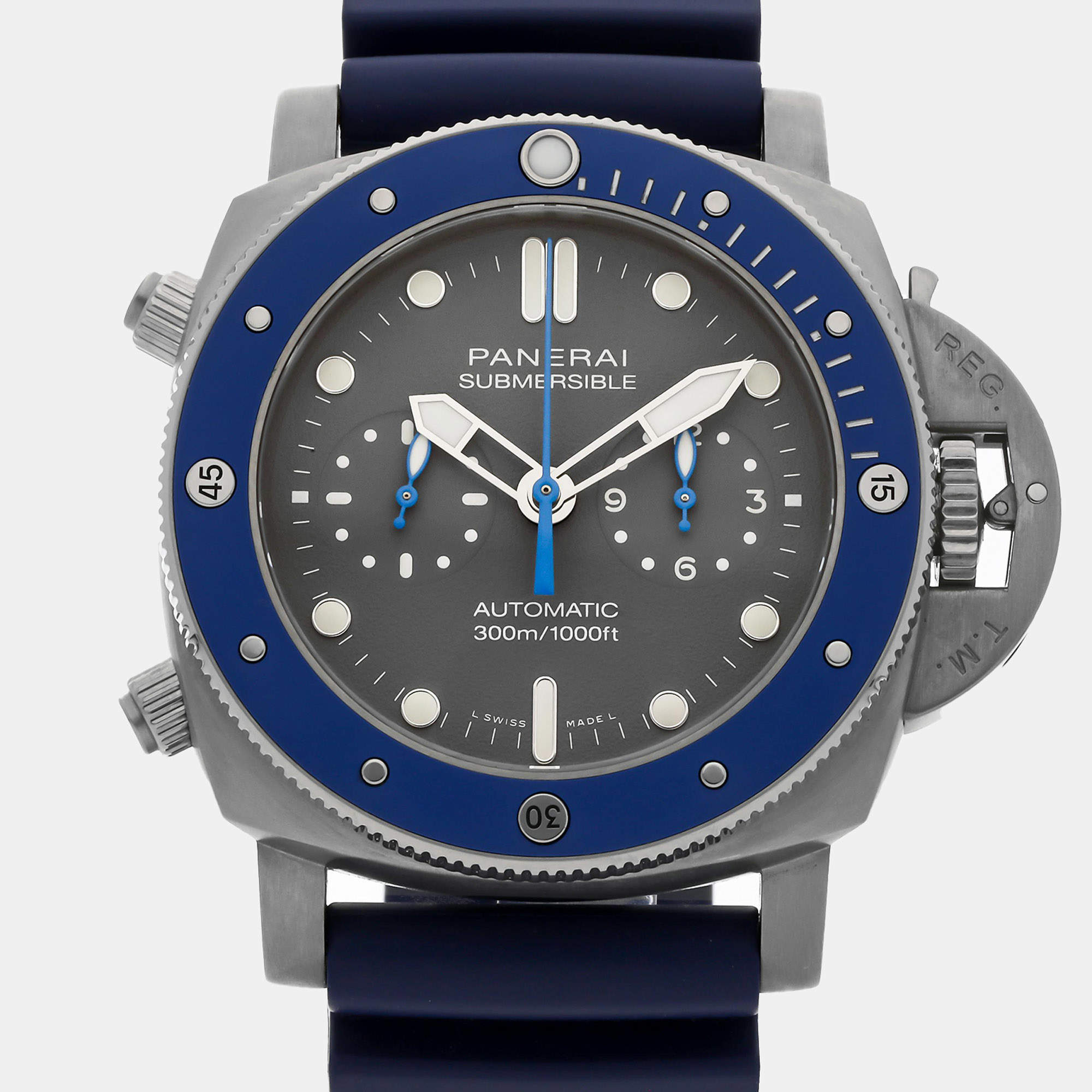 Panerai Submersible Chrono Guillaume Nery Edition PAM 982 Automatic Men's Wristwatch 47MM