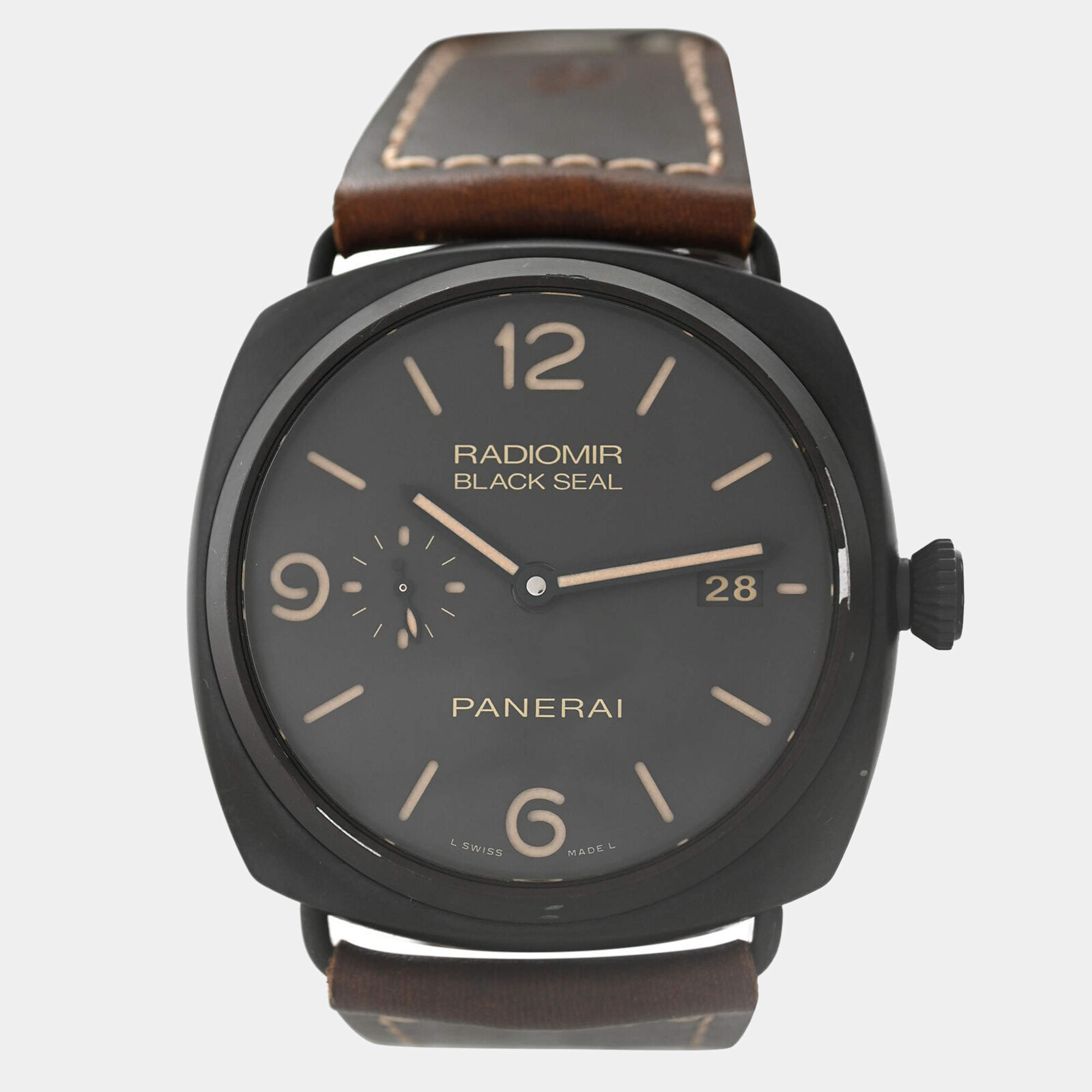 Panerai Black Ceramic Radiomir Black Seal PAM00505 Men's Wristwatch 45 mm