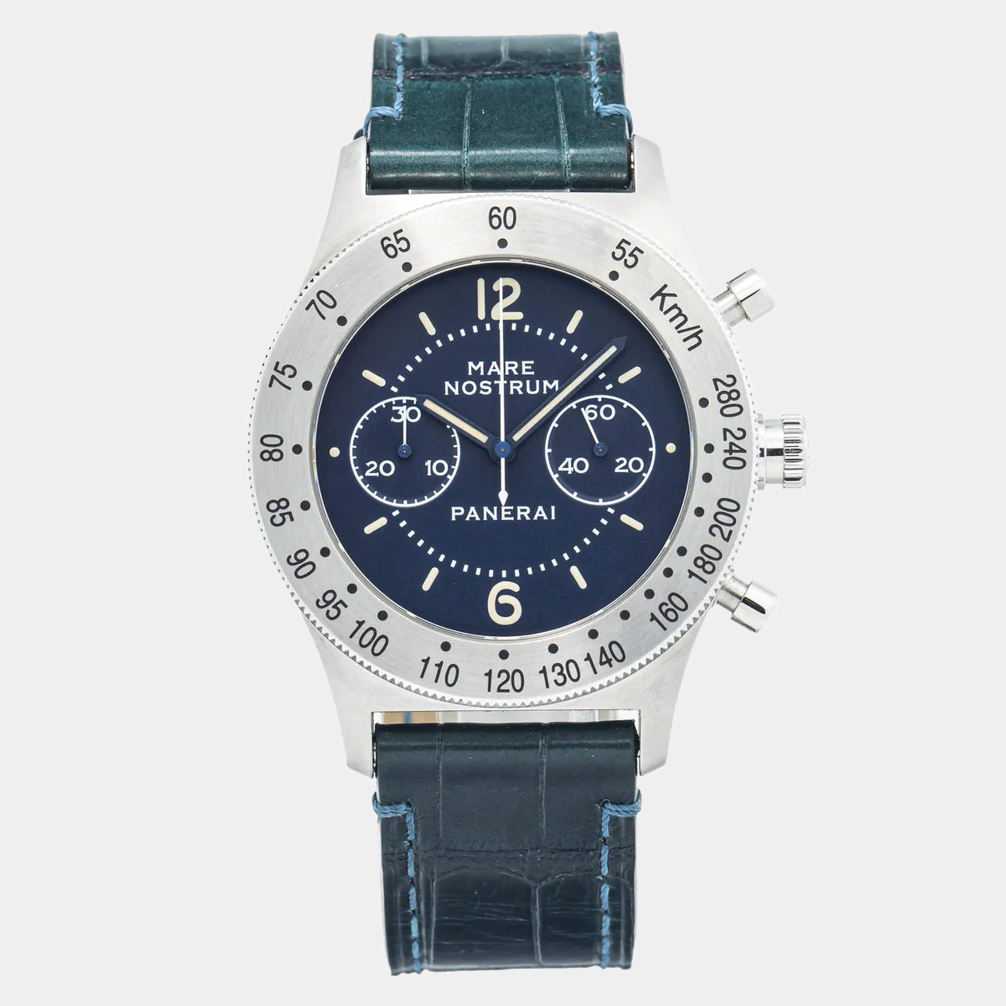 Panerai Mare Nostrum PAM00716 Blue Dial Stainless Steel  Manual Winding Men's Wristwatch 42 mm