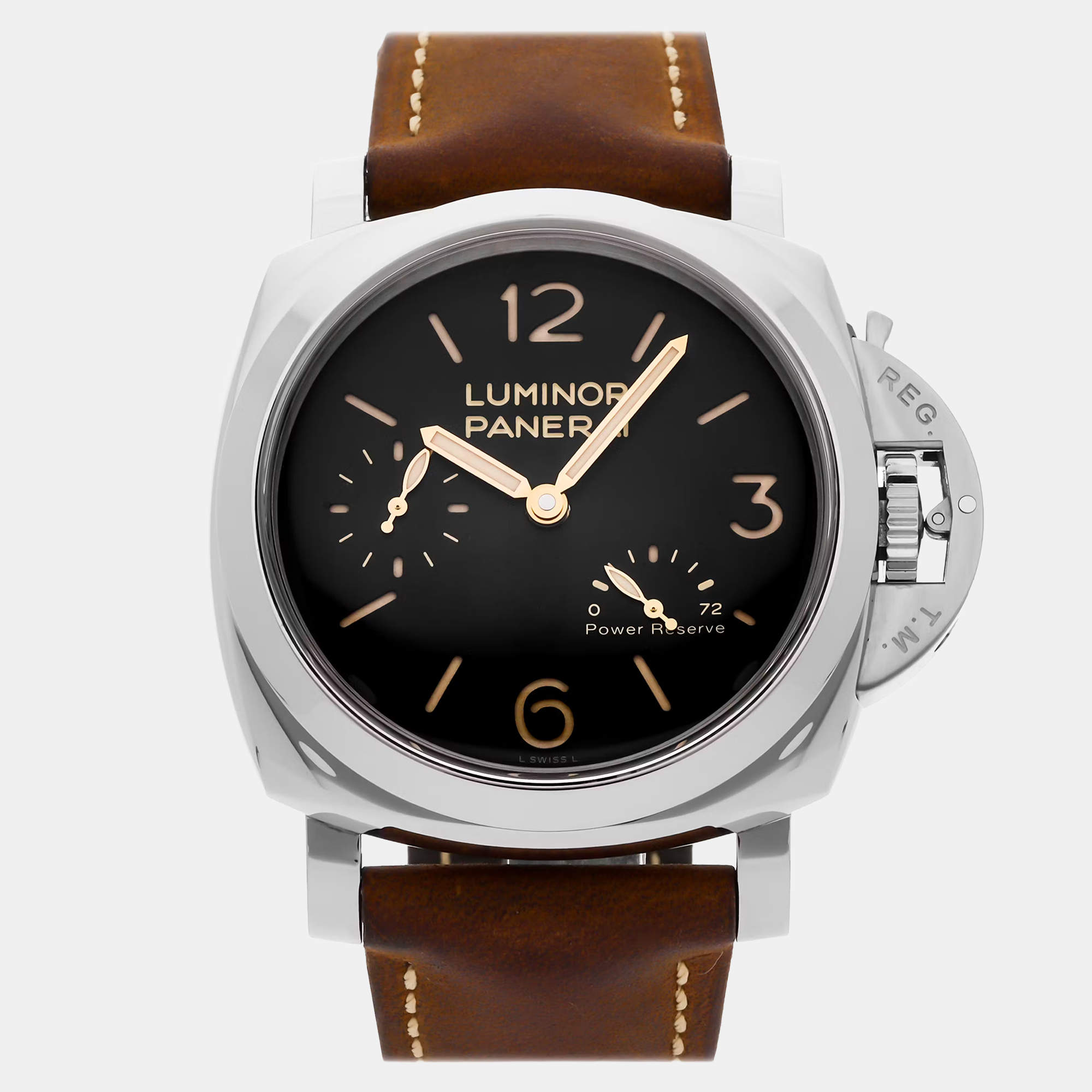 Pre Owned Pre-Owned Panerai Luminor 1950 3 Day Power Reserve PAM 423 Manual Winding Men's Watch 47 mm