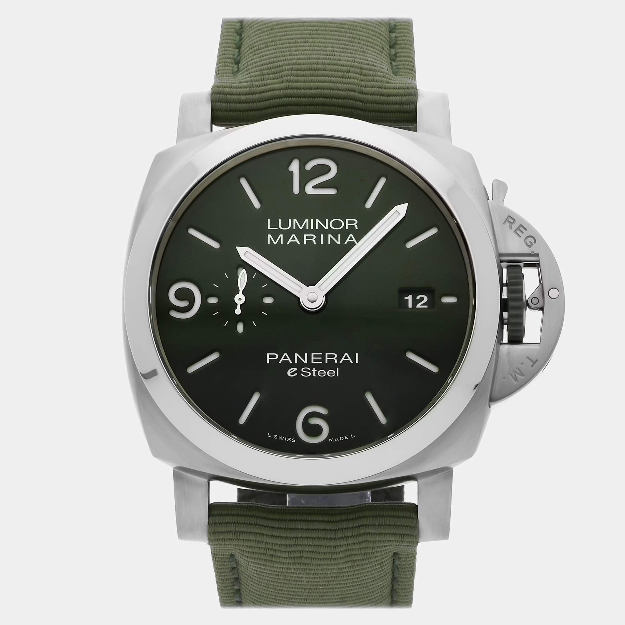 Pre Owned Pre-Owned Panerai Luminor Marina Verde Smeraldo eSteel PAM 1356