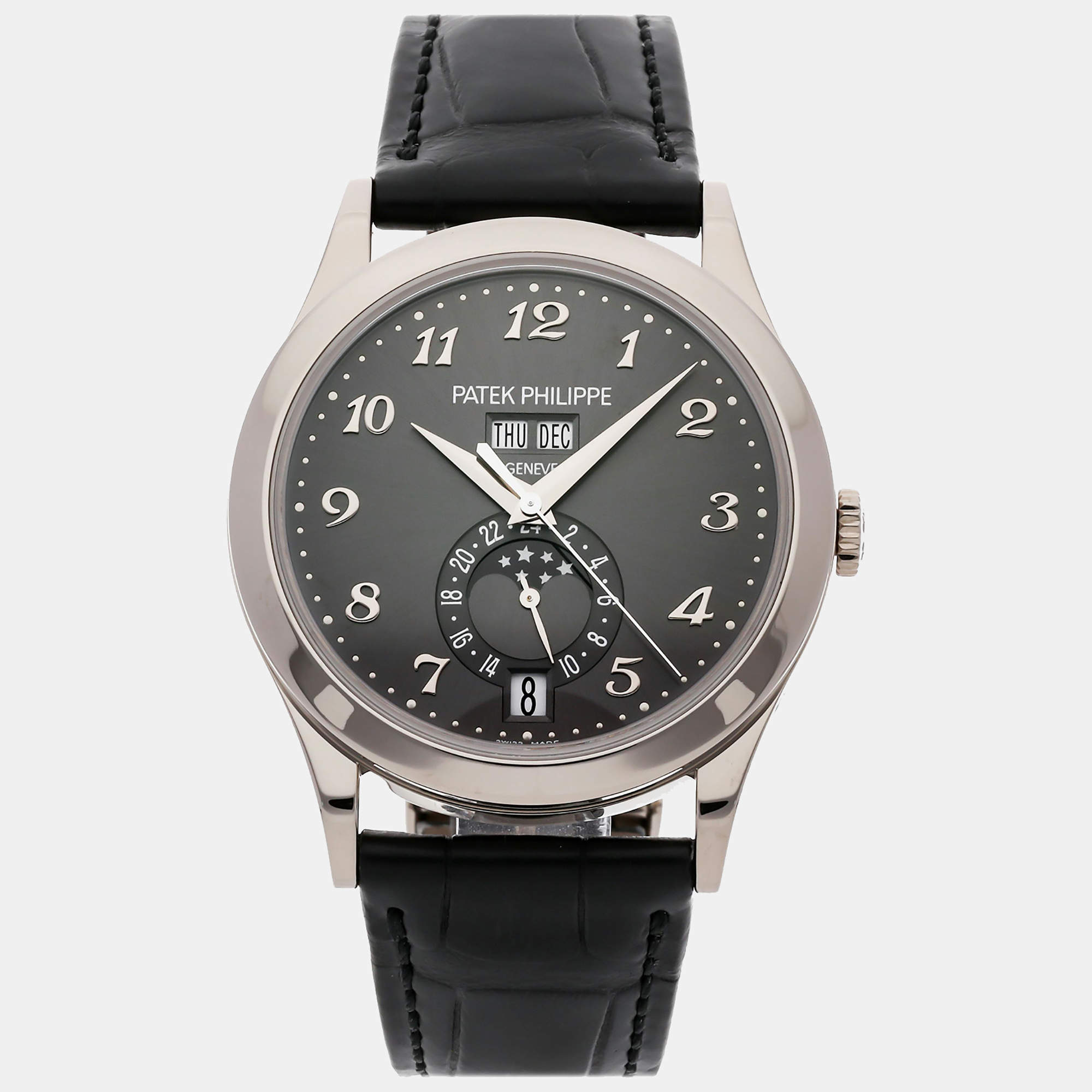 Pre-Owned Patek Philippe Complications Annual Calendar Moon Phases 38 mm