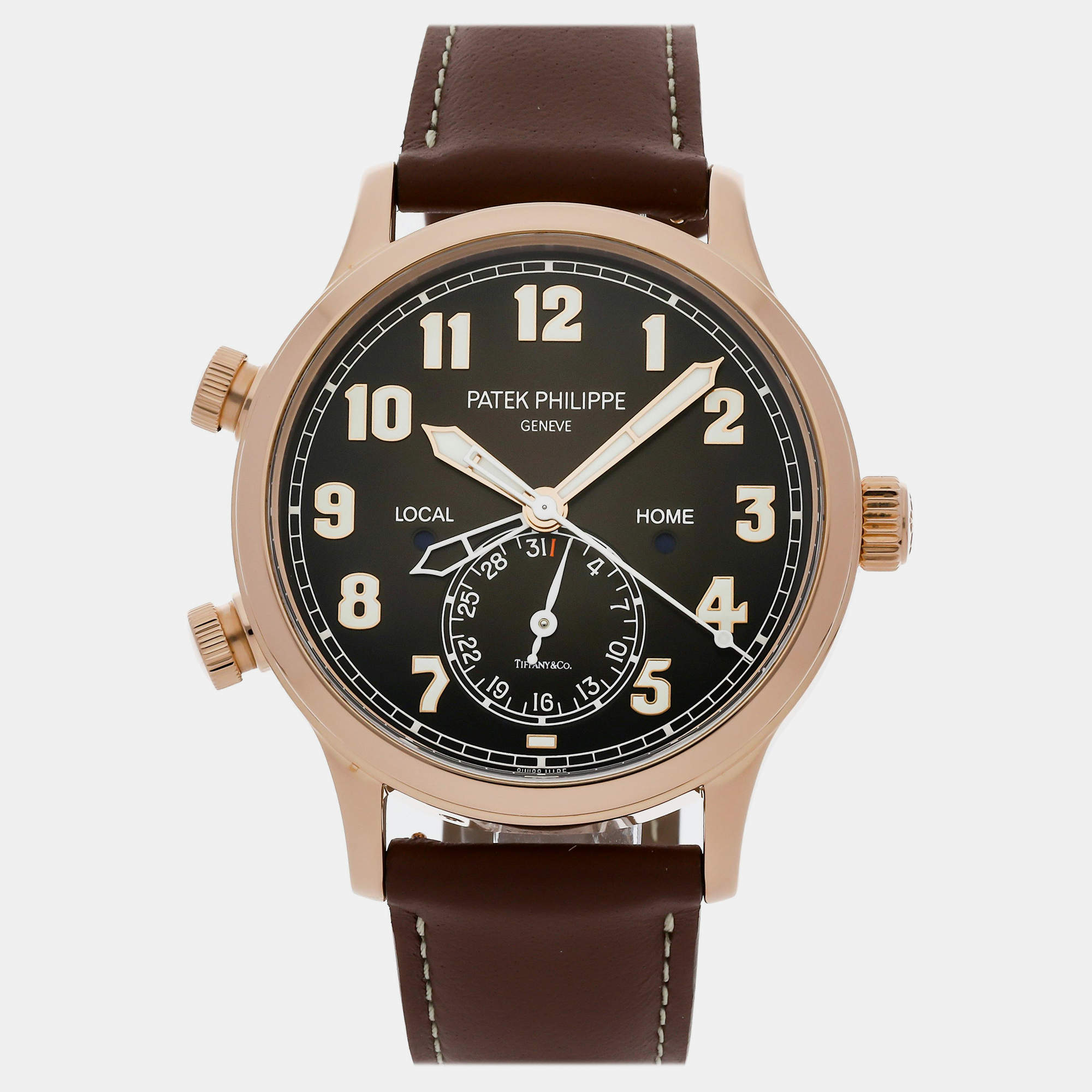 Patek Philippe Complications Calatrava Pilot Travel Time "Tiffany & Co." Men's Watch 42 mm Automatic Men's Wristwatch 42 MM