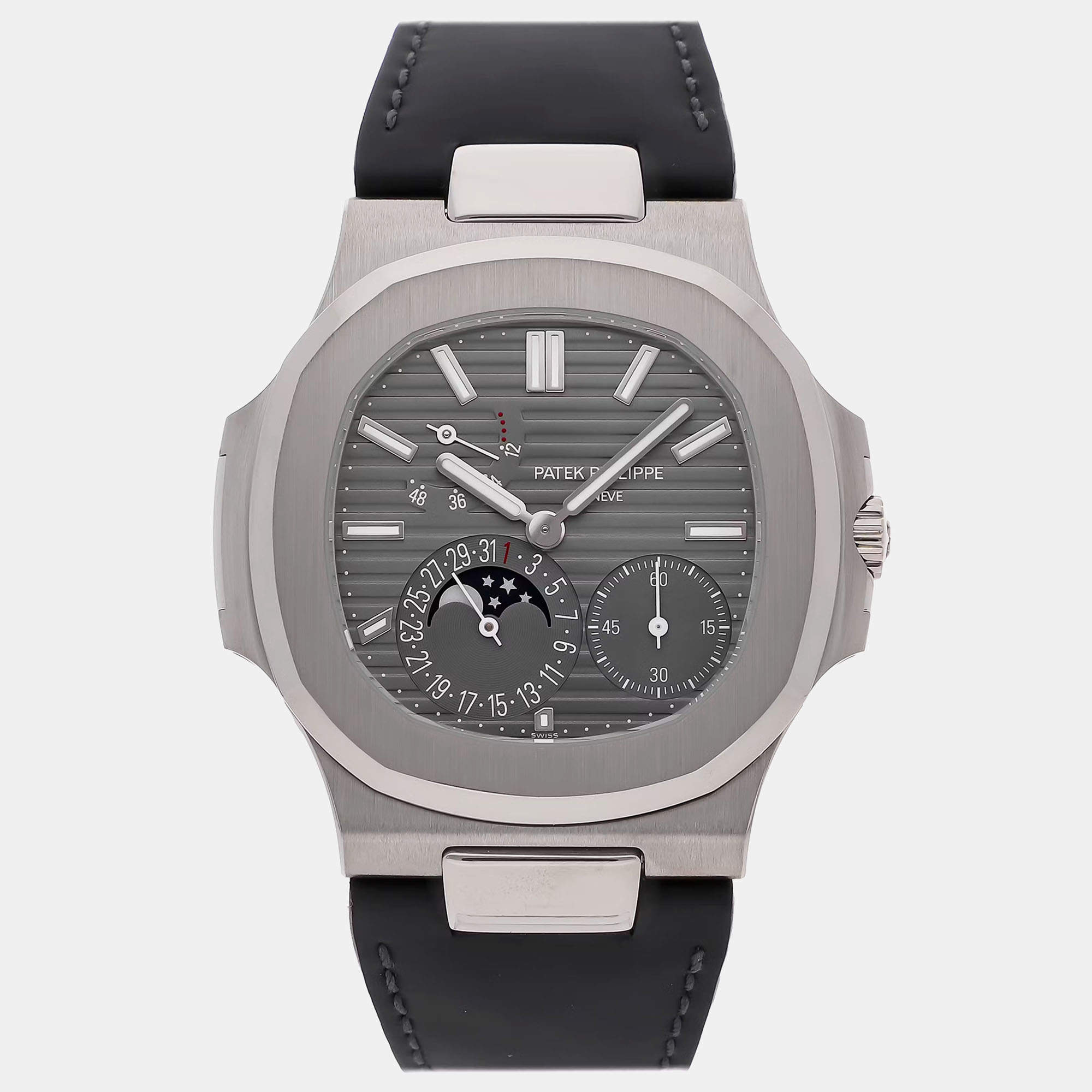 Pre-Owned Patek Philippe Nautilus Date Moonphase 5712G-001 40 mm