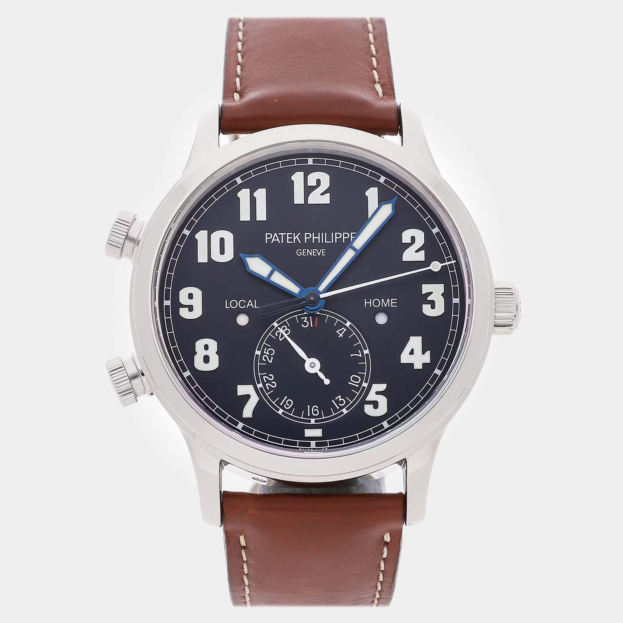 Pre-Owned Patek Philippe Complications Calatrava Pilot Travel Time 5524G-001 42 mm